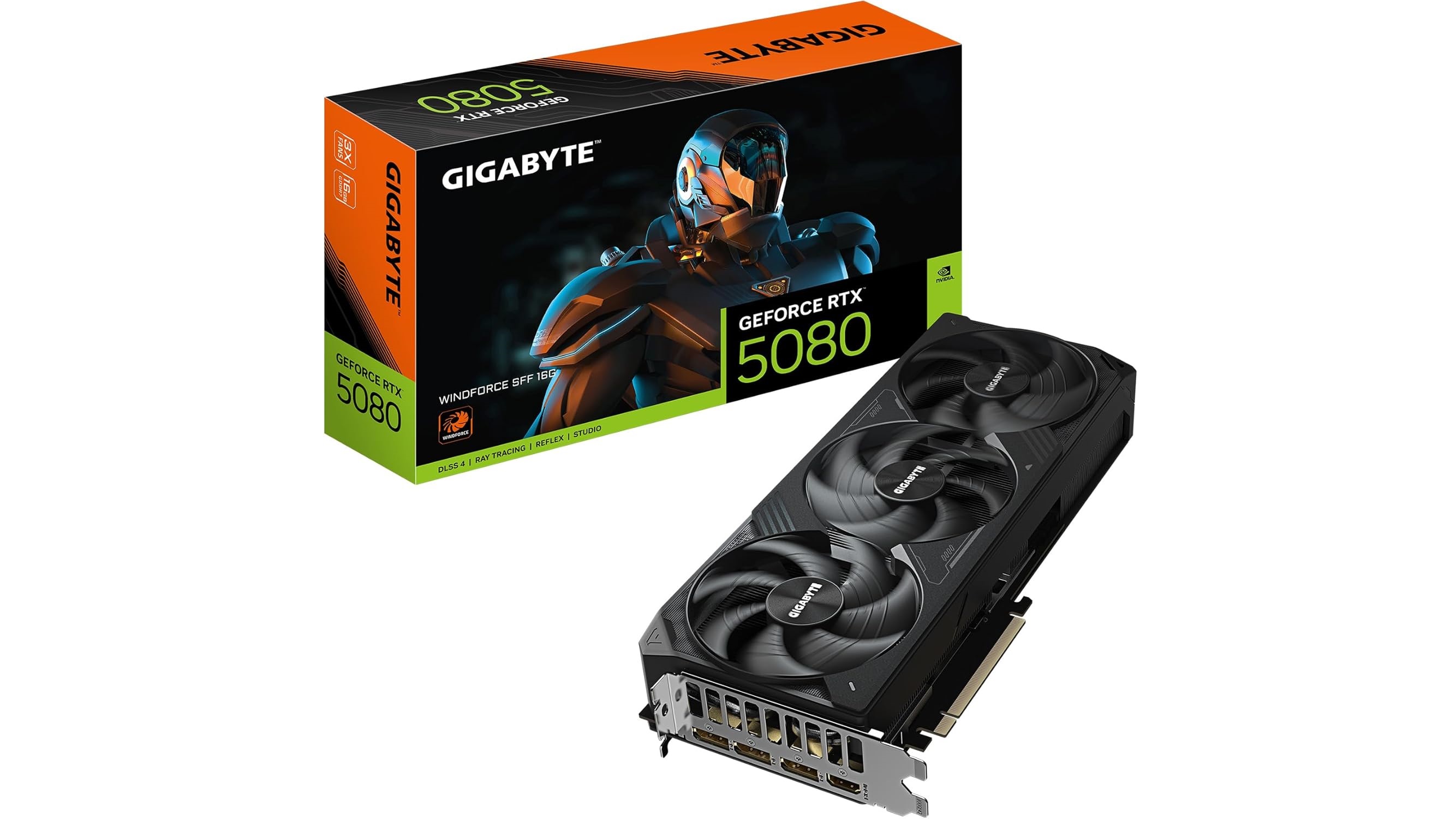 Picture of GIGABYTE GeForce RTX 5080 WINDFORCE SFF