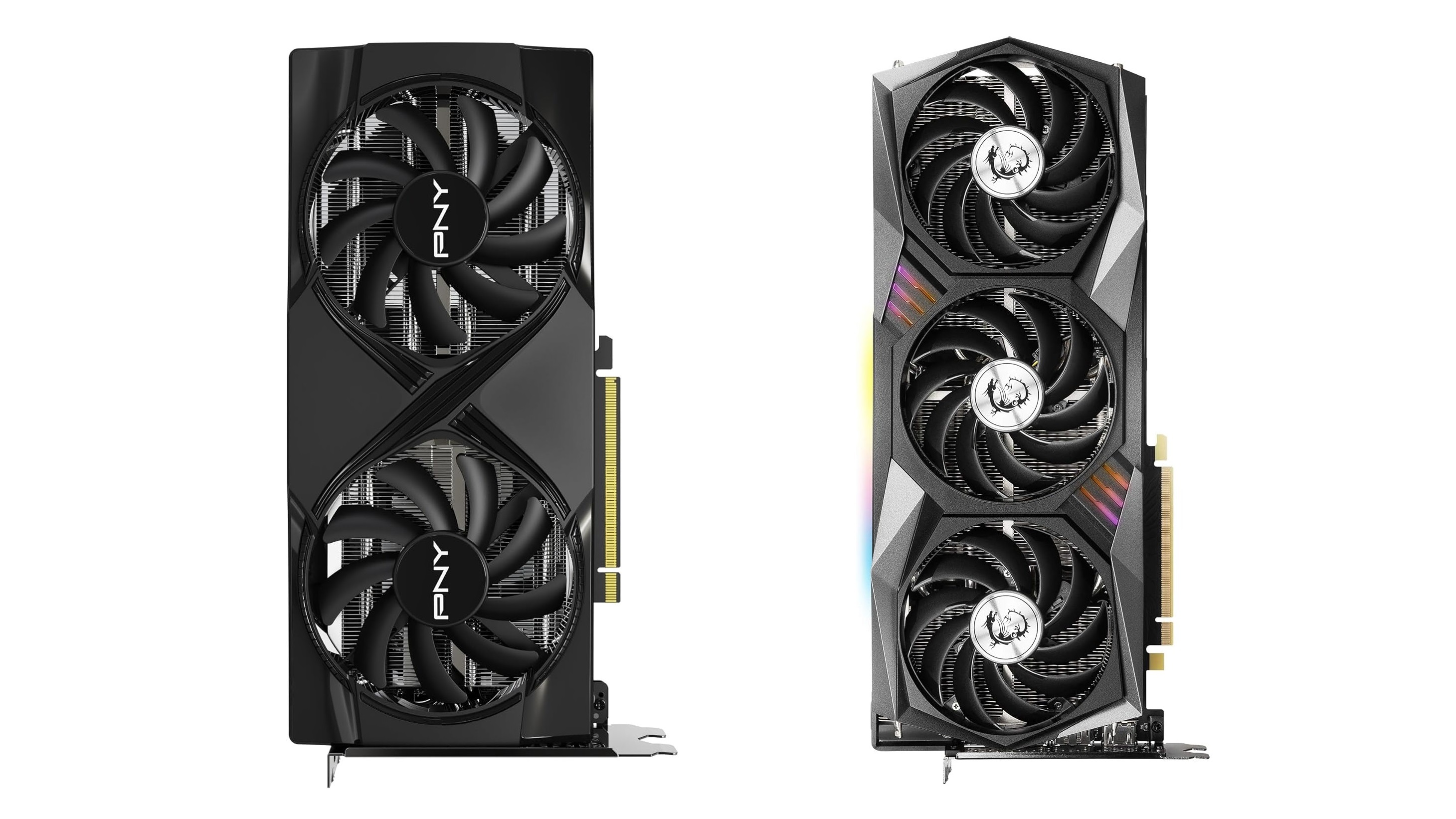 Picture of PNY RTX 5060 Ti 16 GB vs MSI RTX 3070