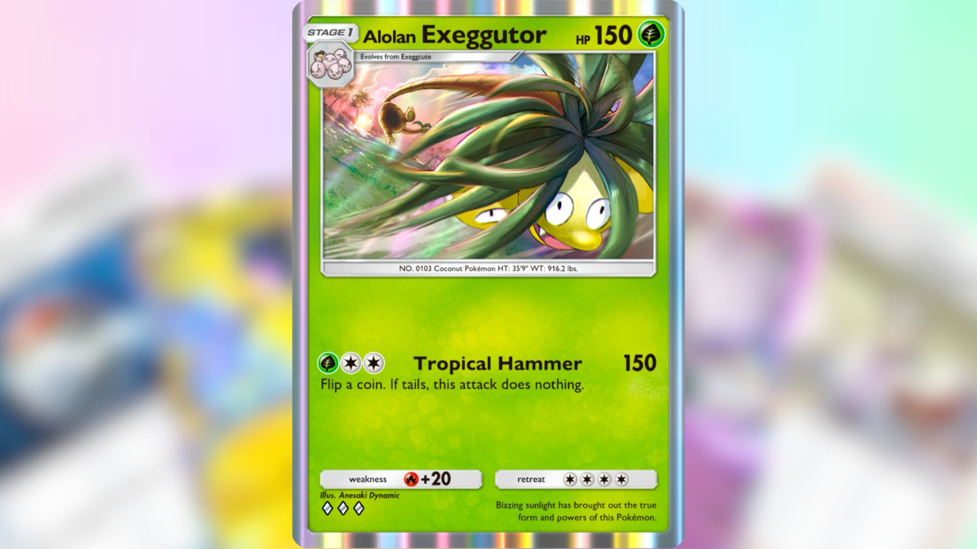 Alolan Exeggutor (Image via TPC)