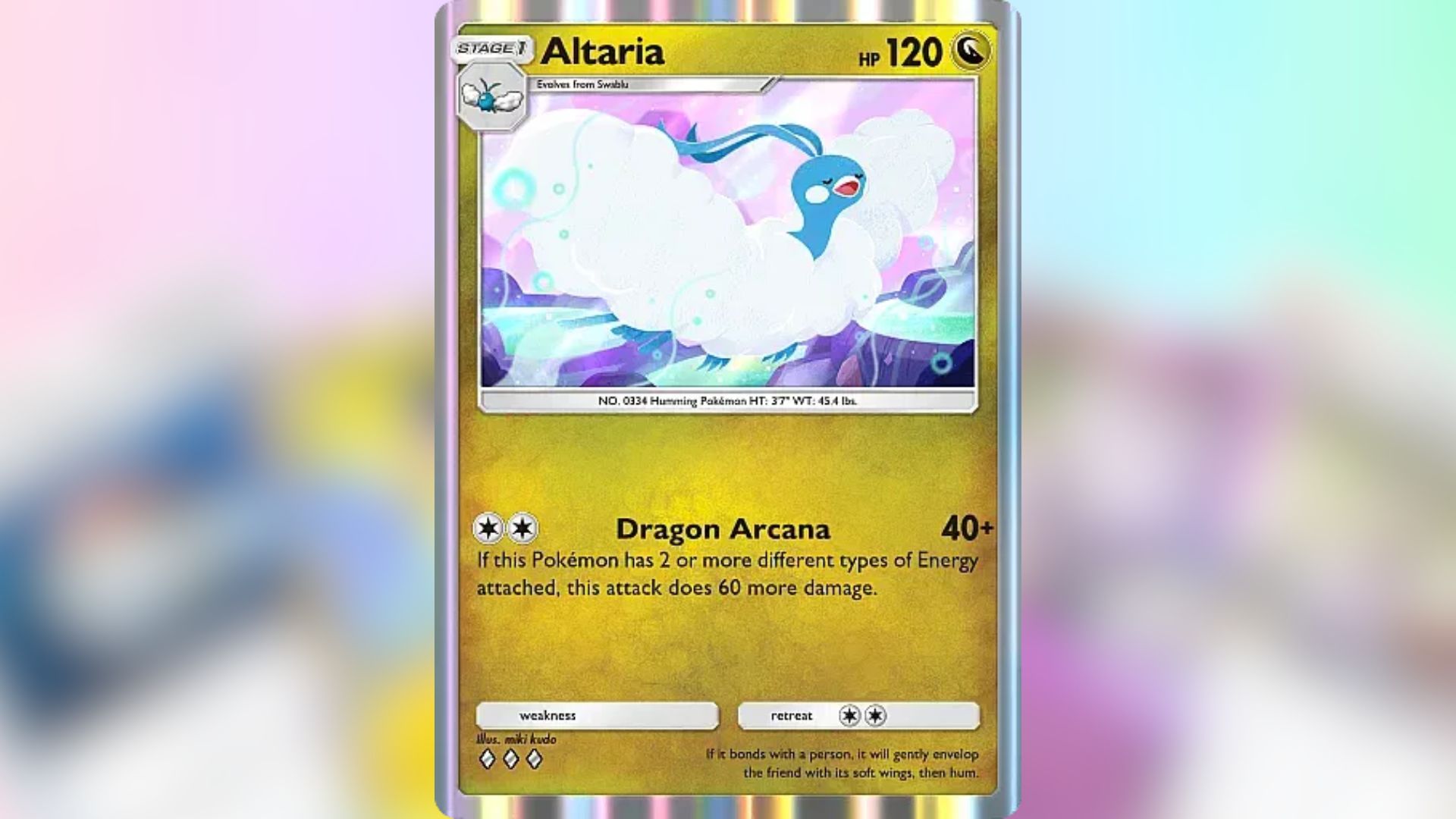 Altaria in TCG Pocket (Image via TPC)