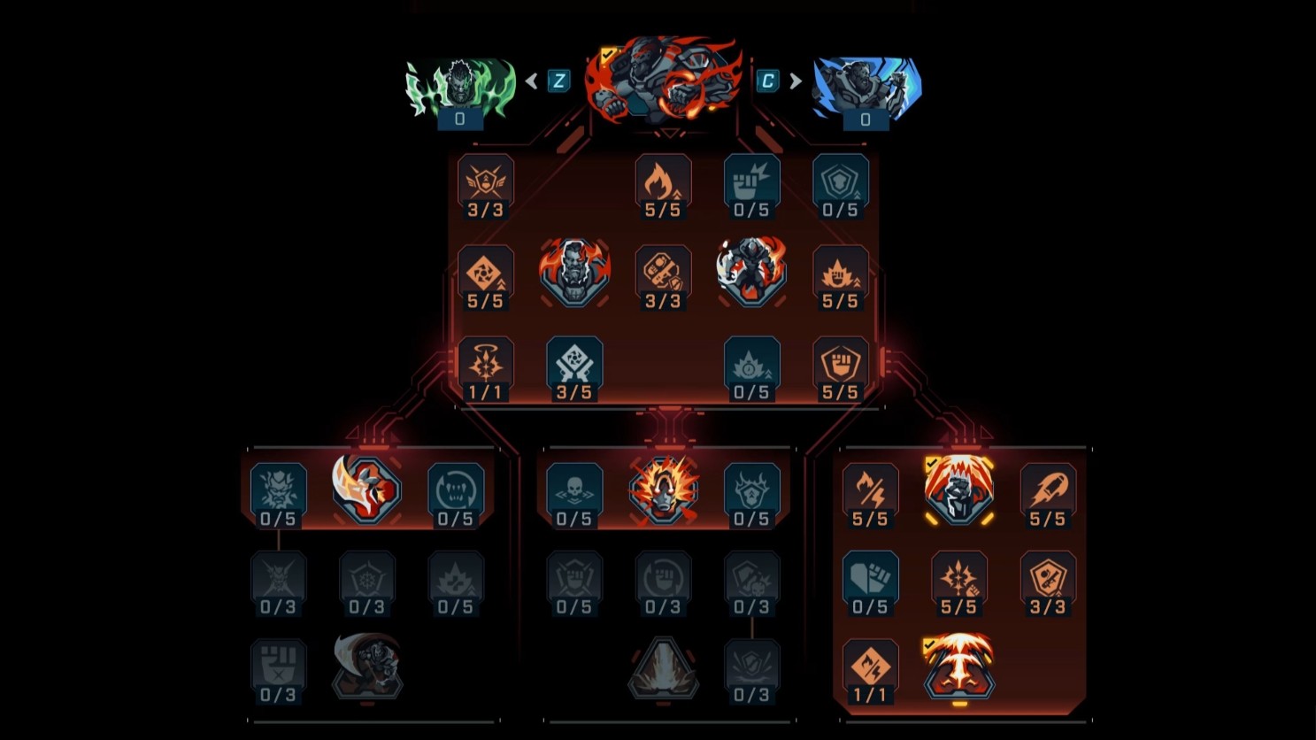 Calamity Skill Tree