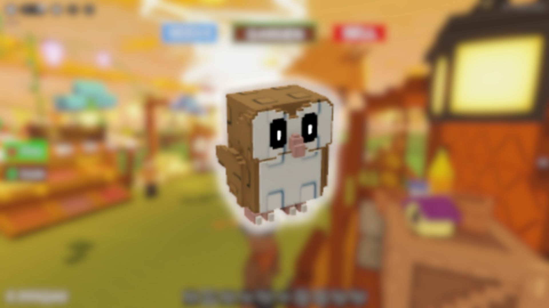 Barn Owl in Grow a Garden (Image via Roblox Corporation)