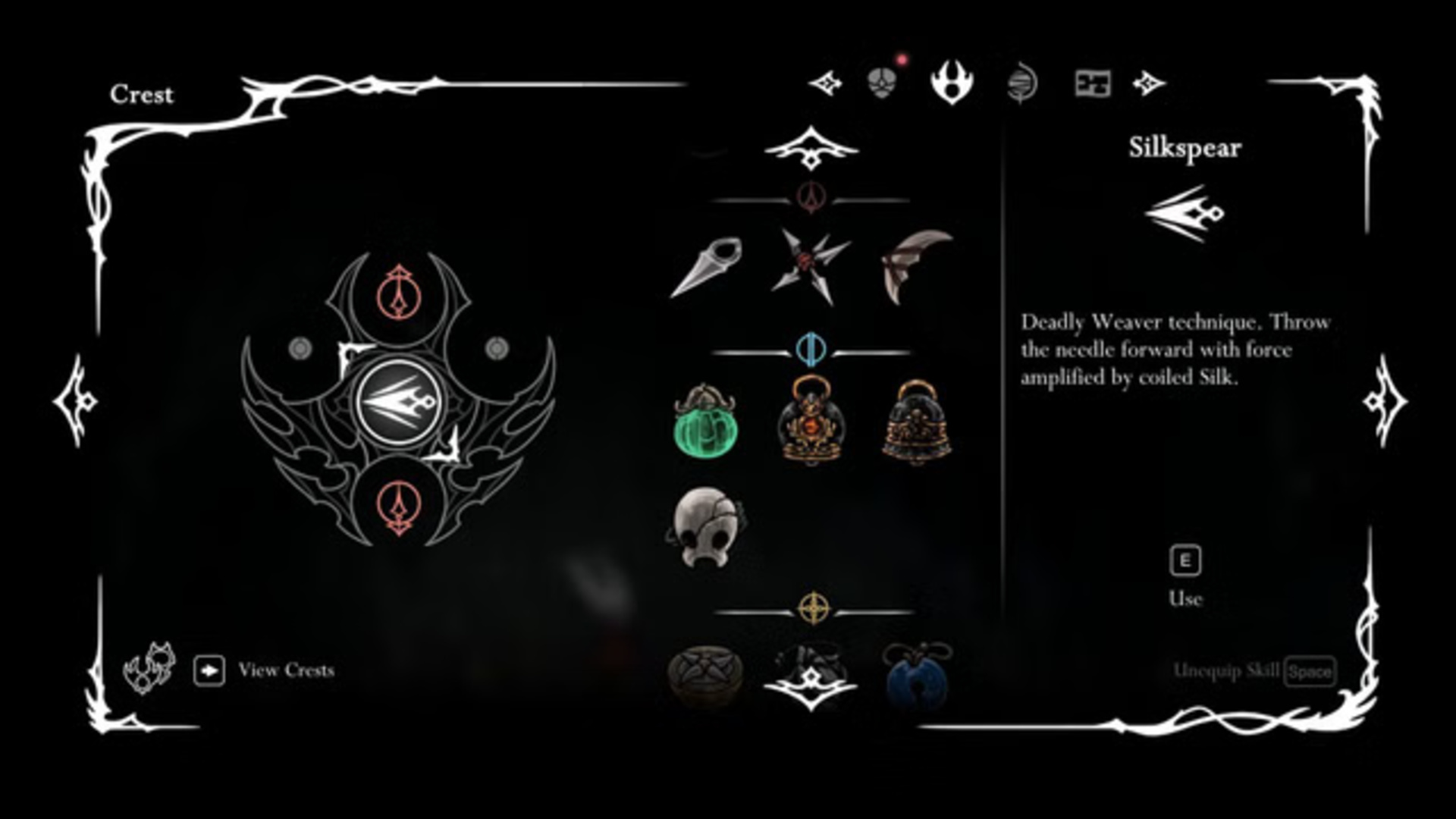 Beast Crest image in Hollow Knight Silksong.