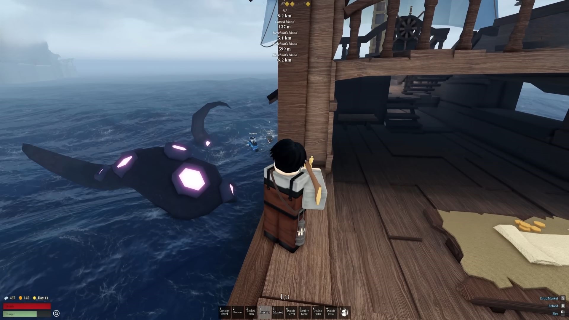 Beating the Kraken (Image via Roblox Corporation)