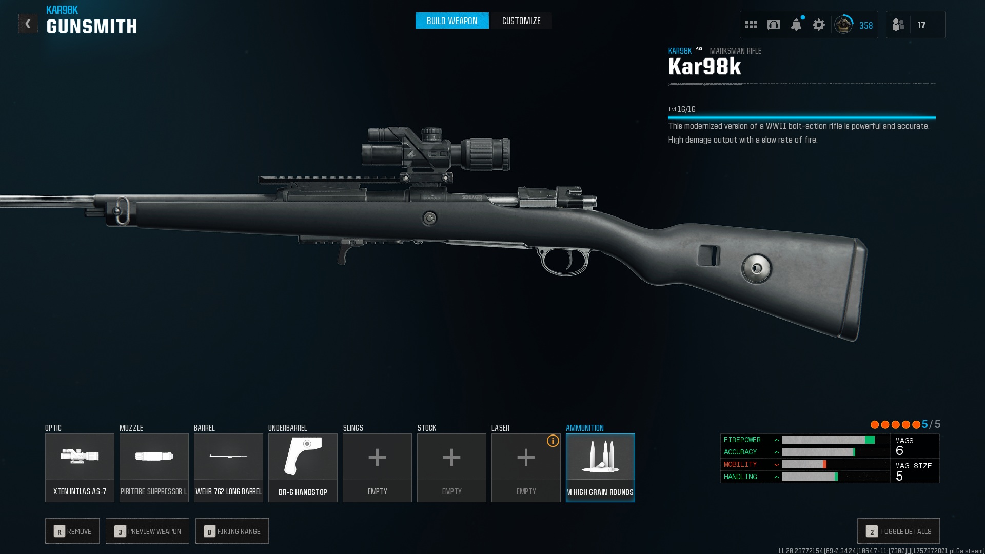 Best attachments for the Kar98k in Warzone