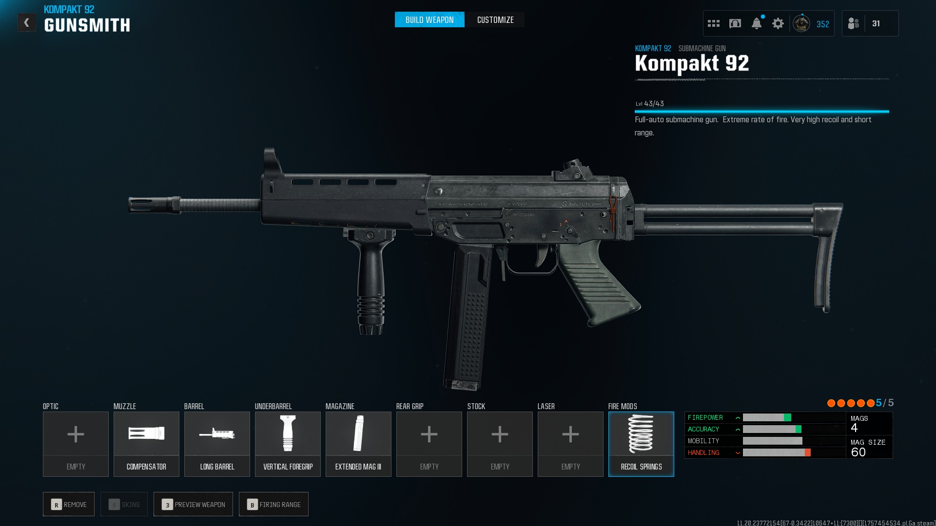 Best attachments for the Kompakt 92 in Warzone