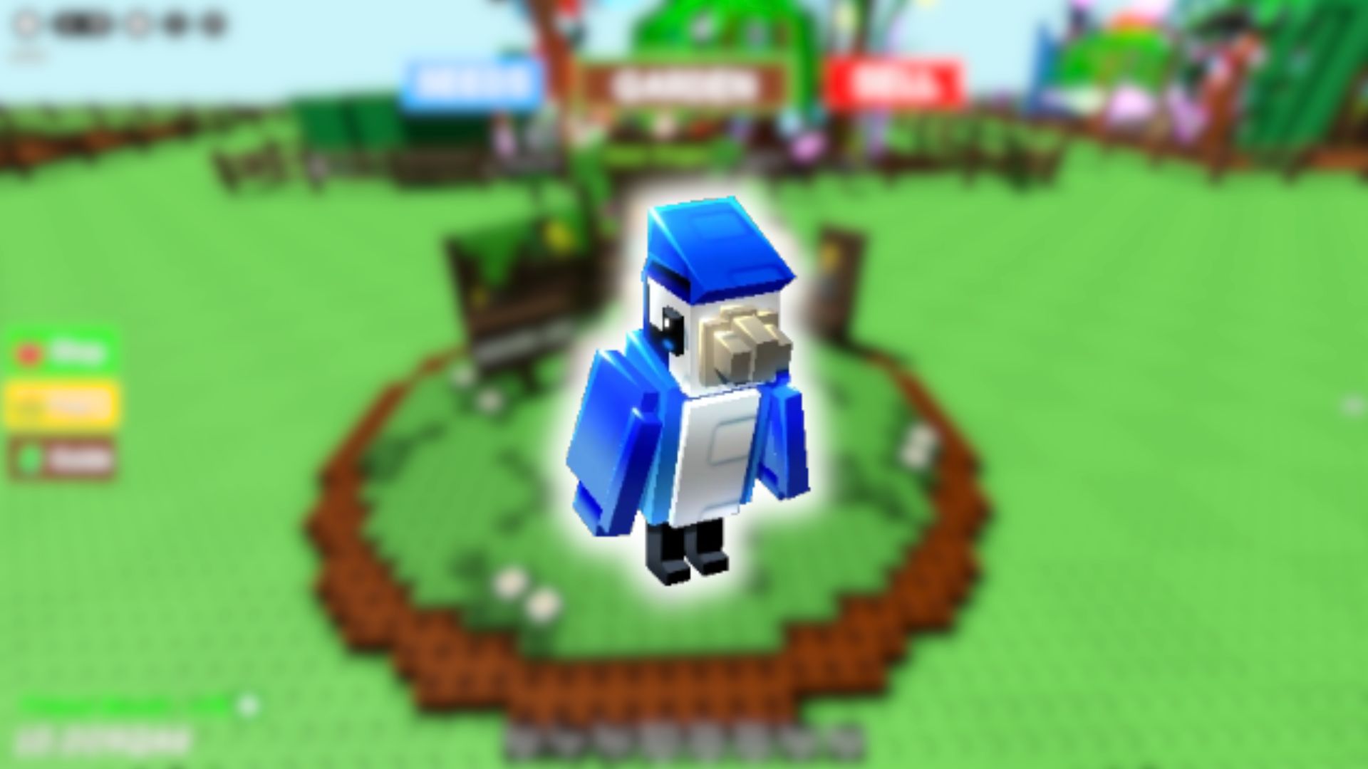 Blue Jay Pet In Grow a Garden (Image via Roblox Corporation)
