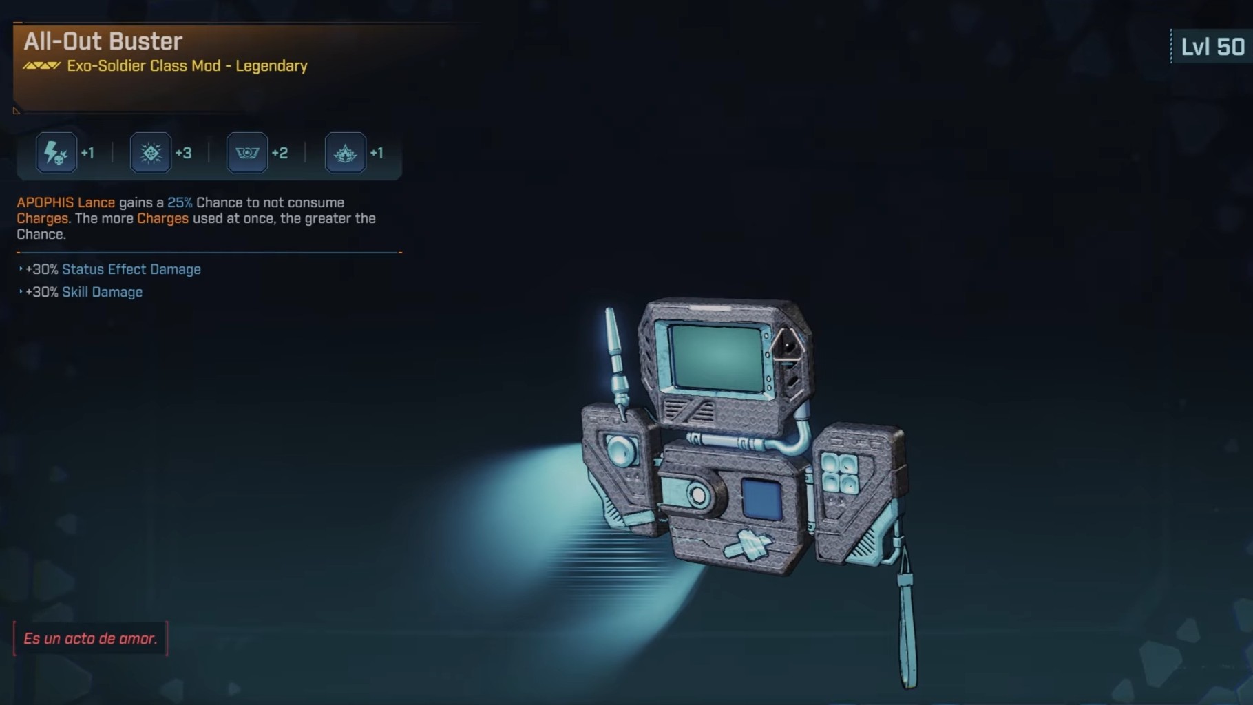 Buster Legendary Class Mod (Image via 2K)