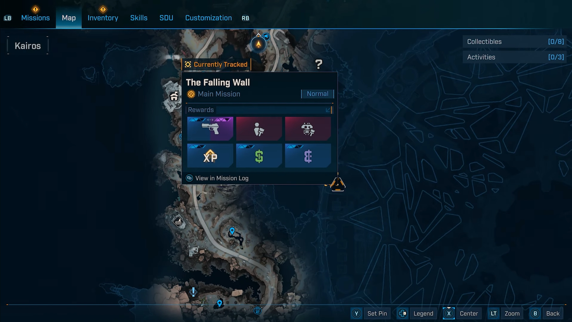 The Falling Wall objective location (Image via 2K)