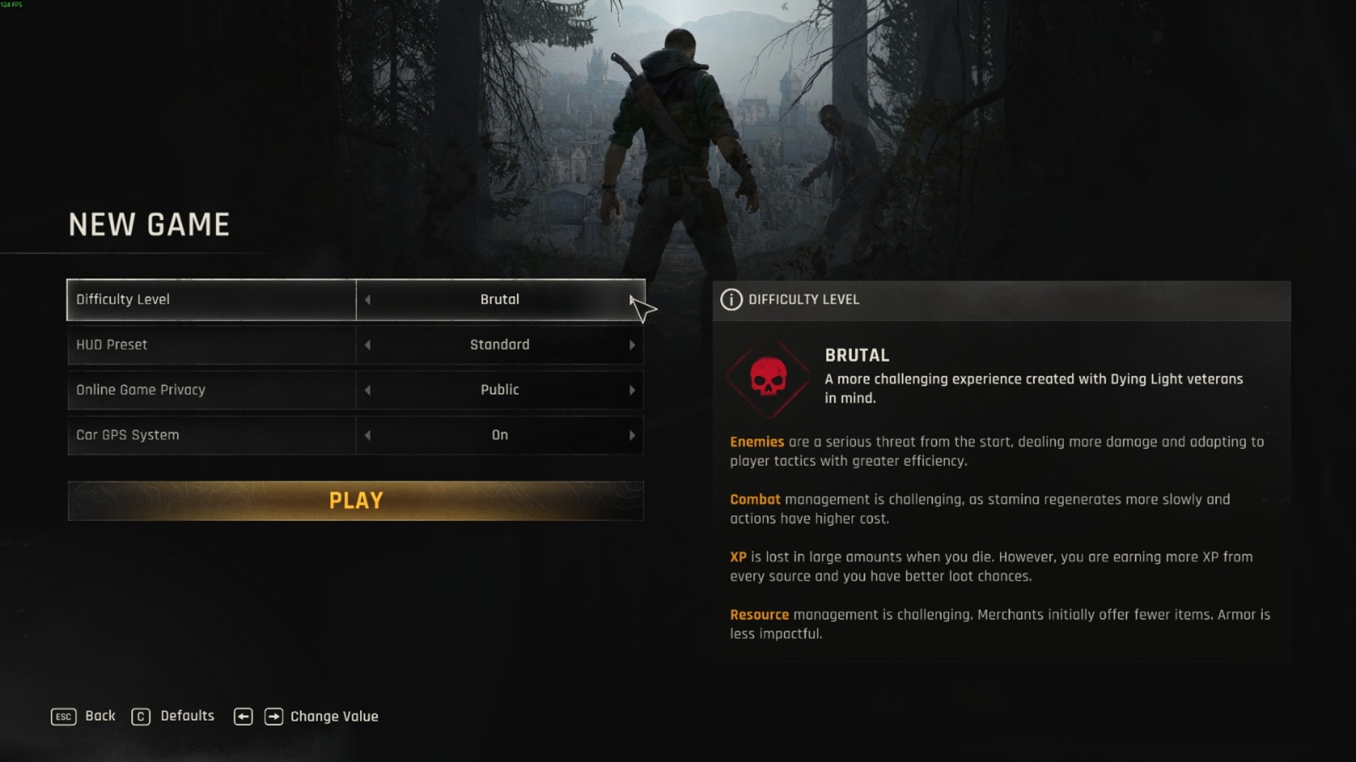 Brutal difficulty mode in Dying Light The Beast.
