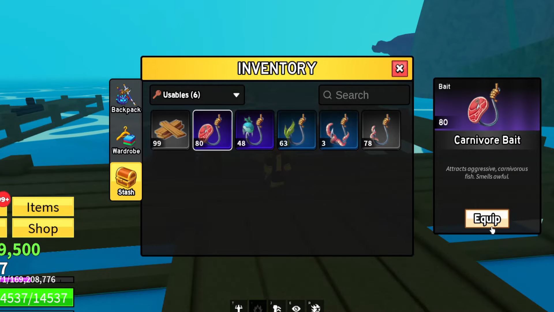 Carnivore bait (Image via Roblox Corporation)
