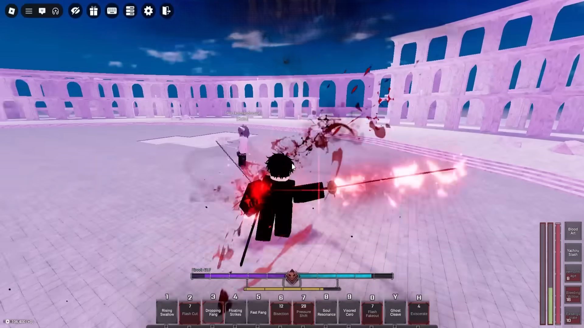 Chainblood Weapon in Type Soul (Image via Roblox Corporation)