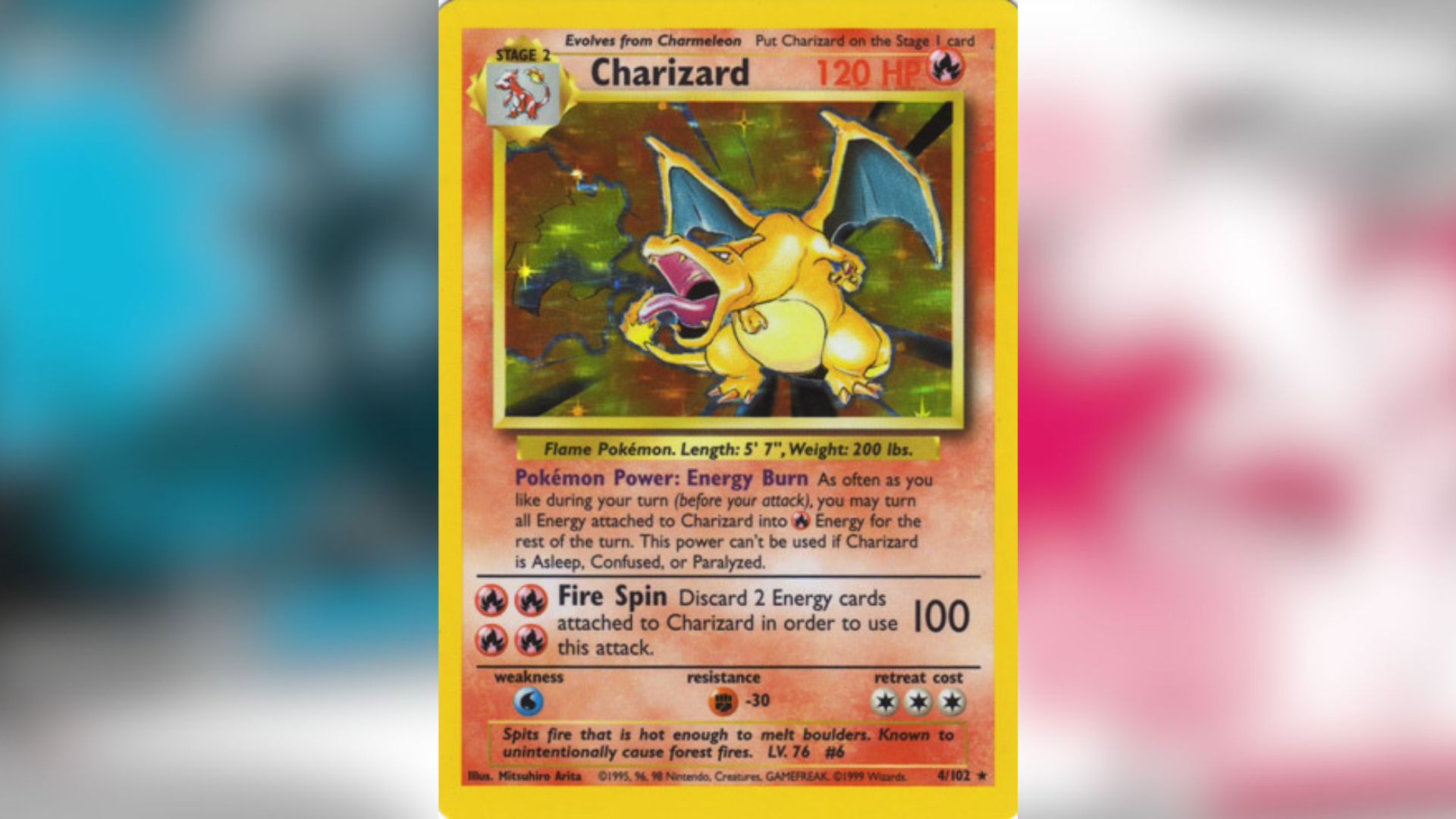 Charizard Base Set 1st Edition (Image via TPC)