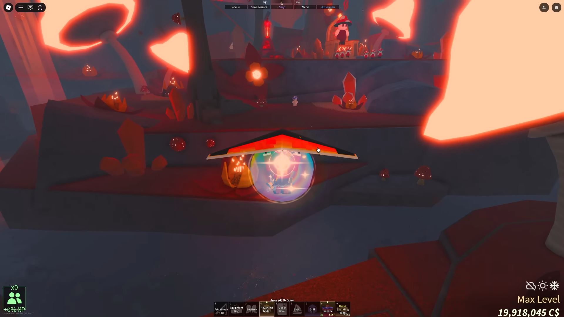 Crimson Cavern in Fisch (Image via Roblox Corporation)