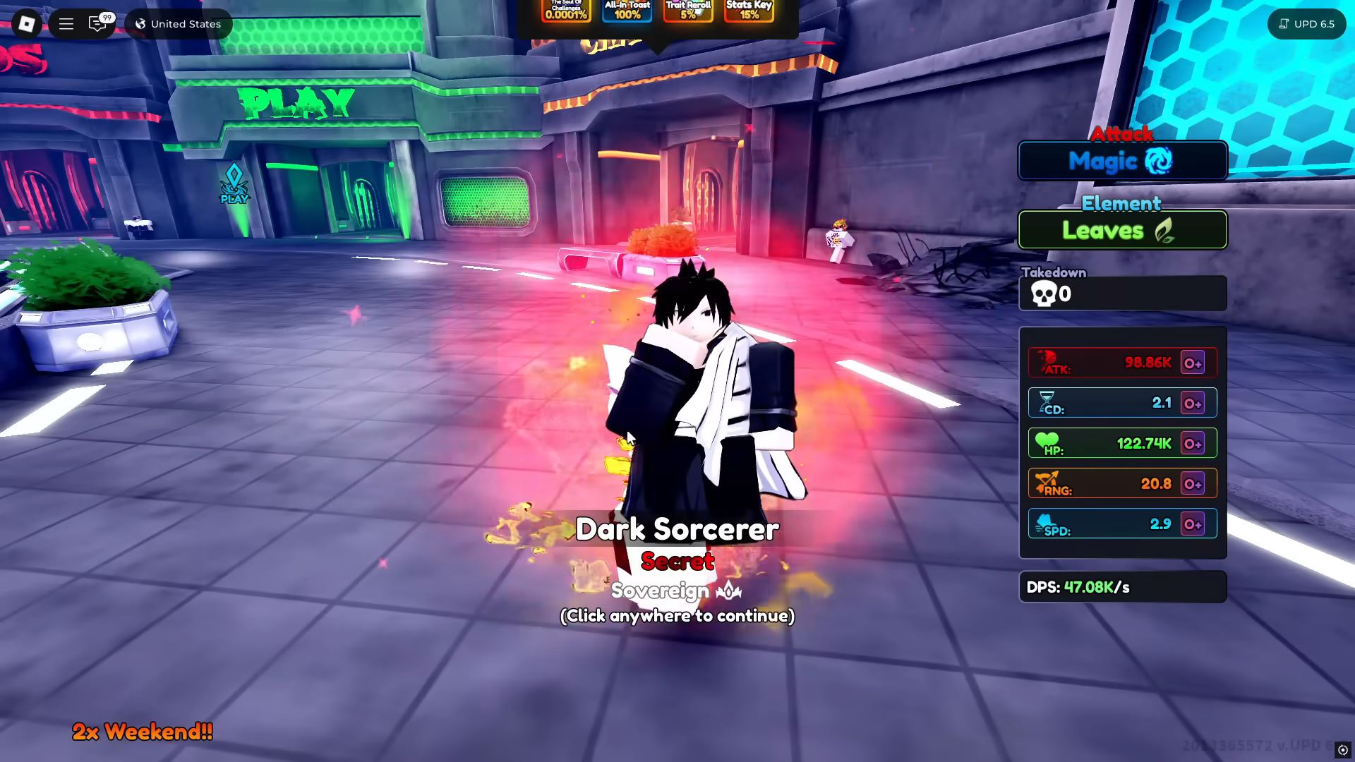 Dark Sorcerer in Anime Rangers X (Image via Roblox Corporation)