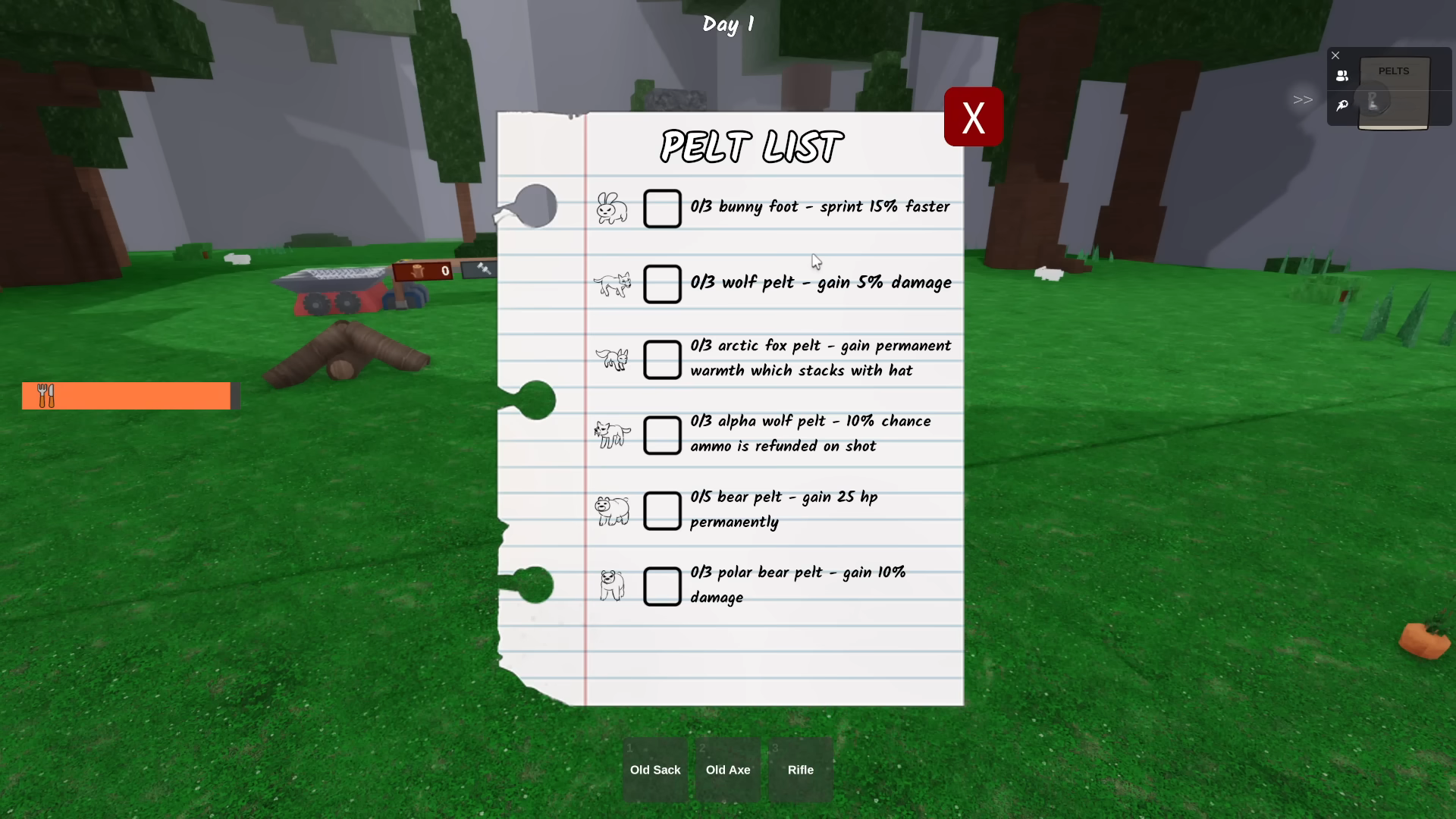 Pelts (Image via Roblox Corporation)