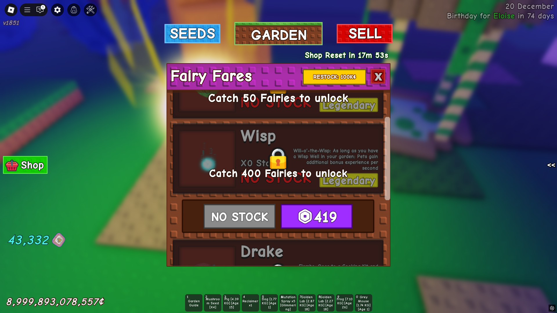 Buying Wisp from Fairy Fares (Image via Roblox Corporation)