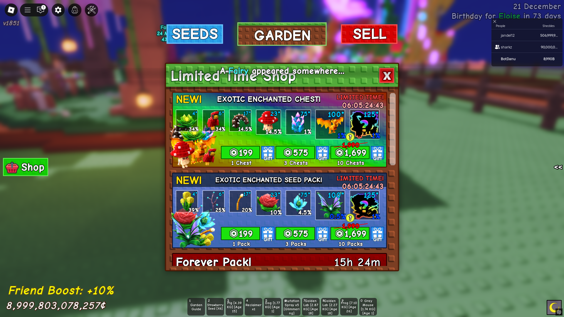 Exotic Enchanted Chest (Image via Roblox Corporation)