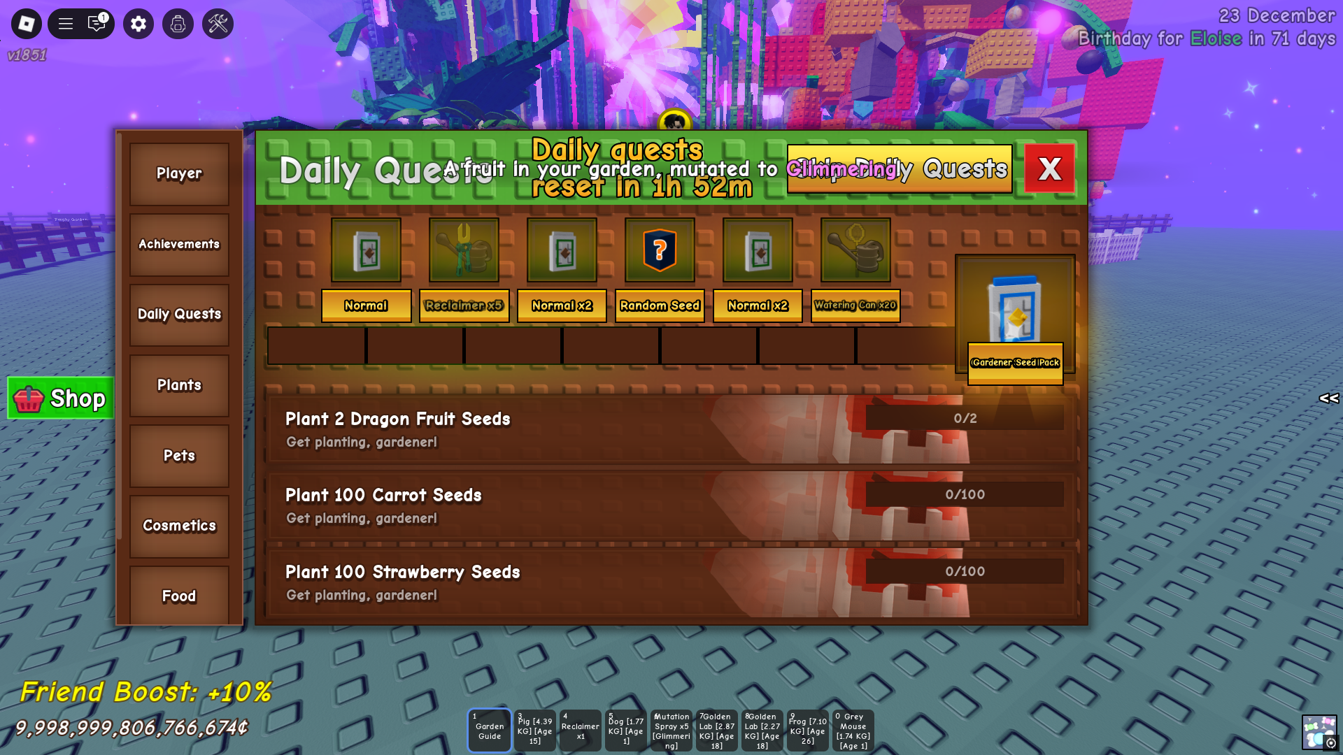 Daily Quests (Image via Roblox Corporation)