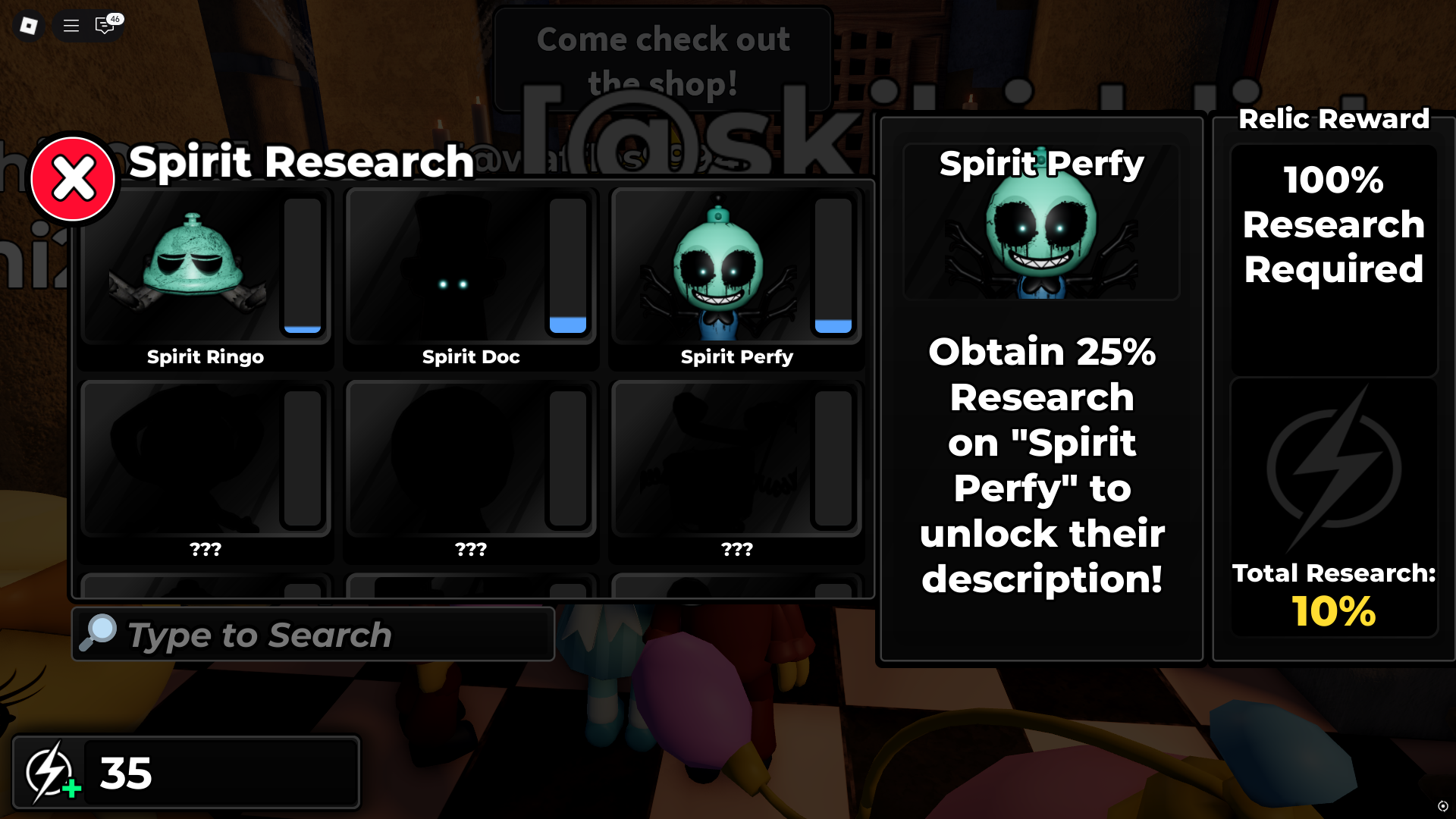 Spirits (Image via Roblox Corporation)
