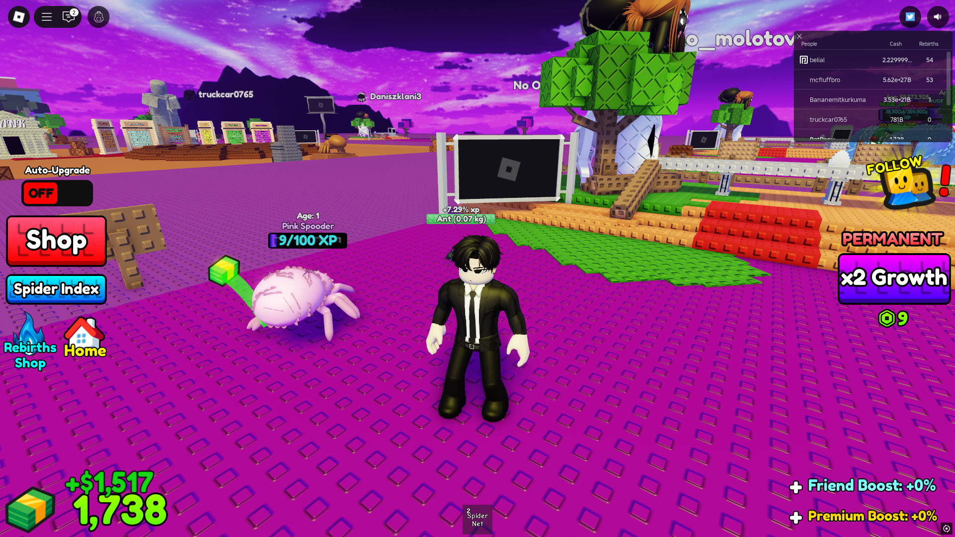 Feeding Spider (Image via Roblox Corporation)