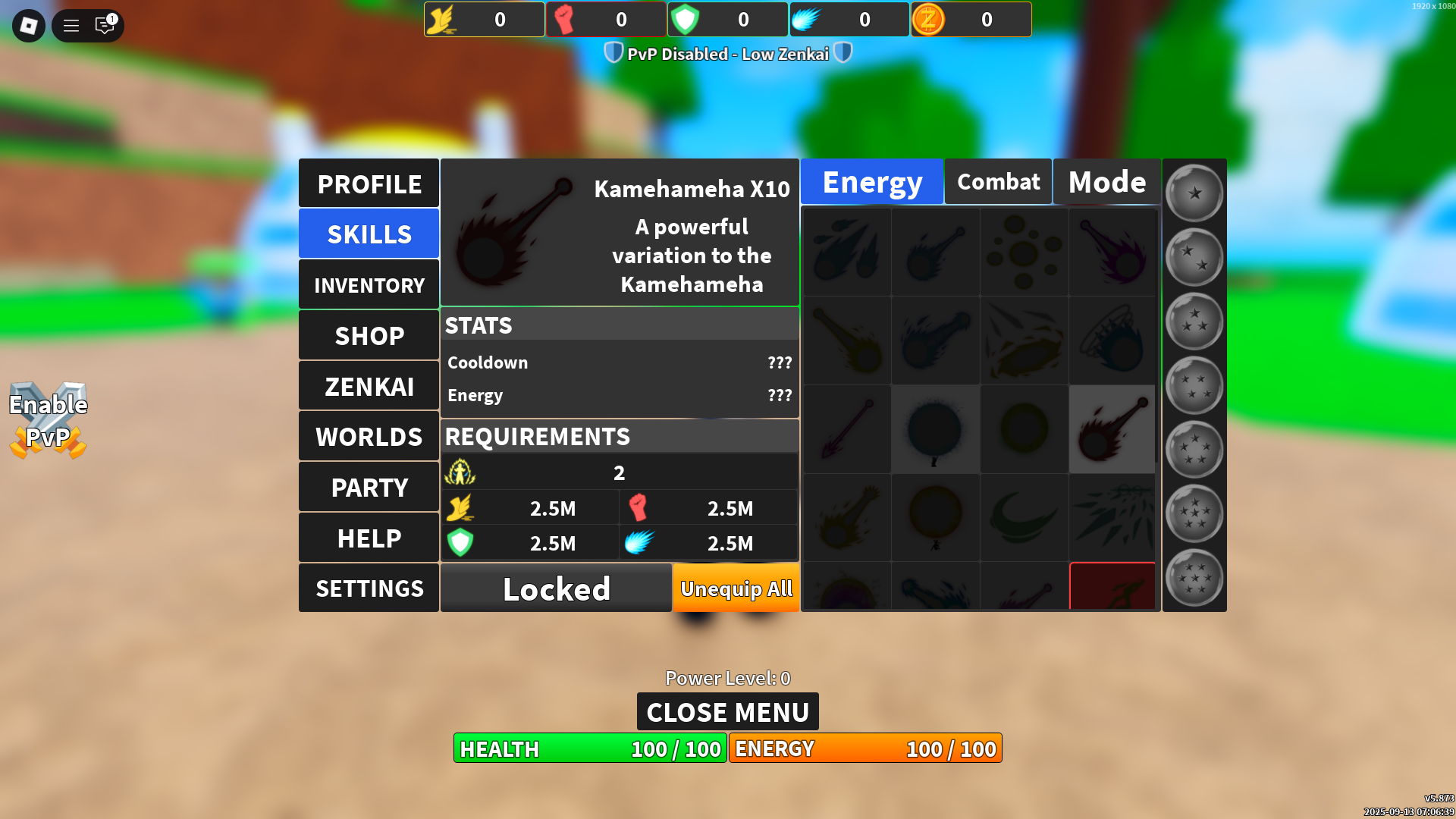 New skills (Image via Roblox Corporation)