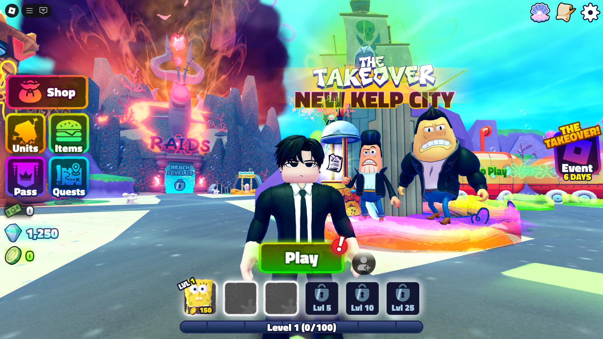 The Takeover Spongebob Tower Defense (Image via Roblox Corporation)
