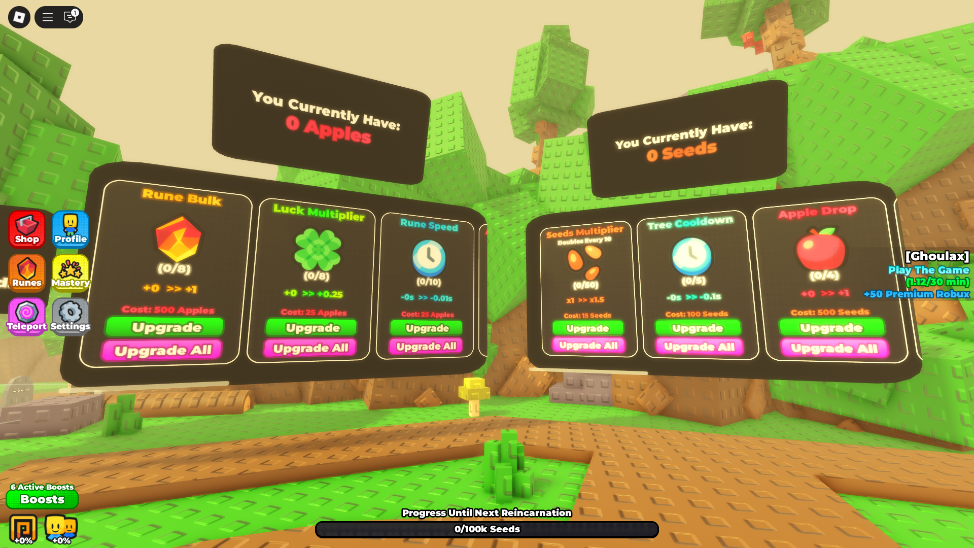 Buying better upgrades (Image via Roblox Corporation)