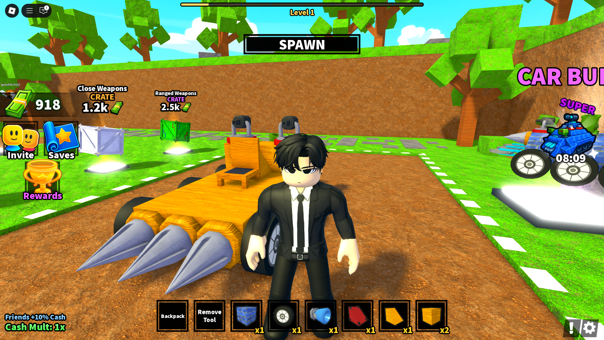 Car Battles (Image via Roblox Corporation)