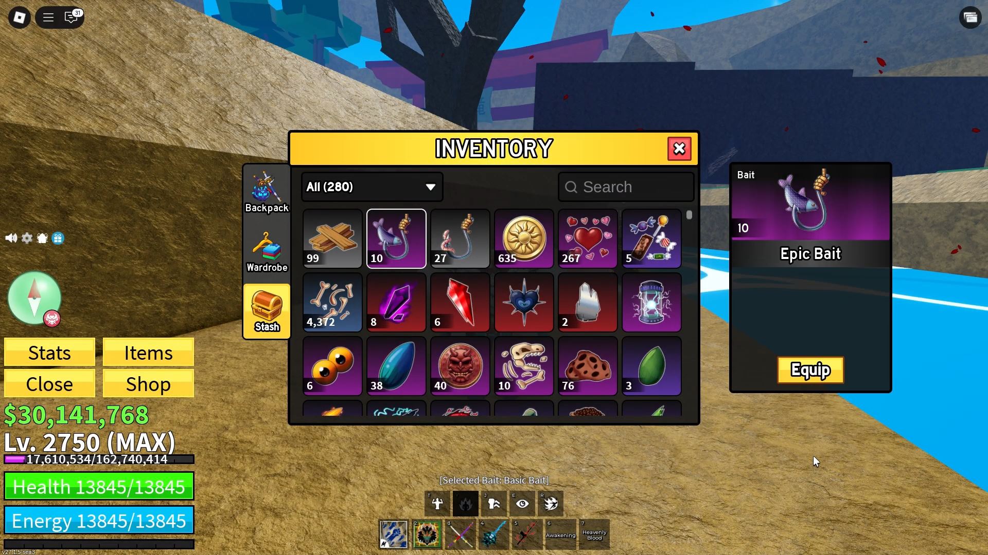Epic Bait in Blox Fruits (Image via Roblox Corporation)