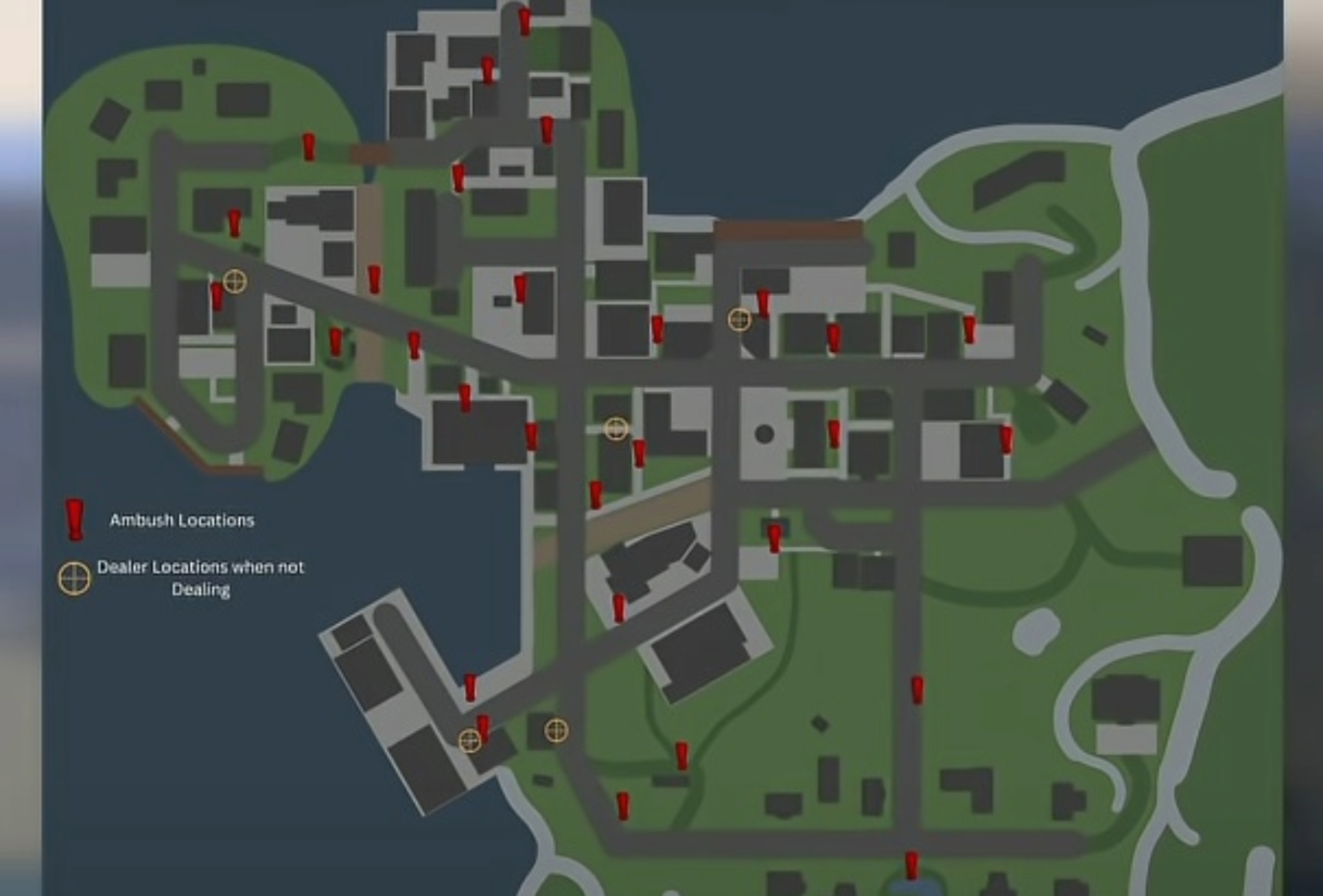 Every Ambush location on the map