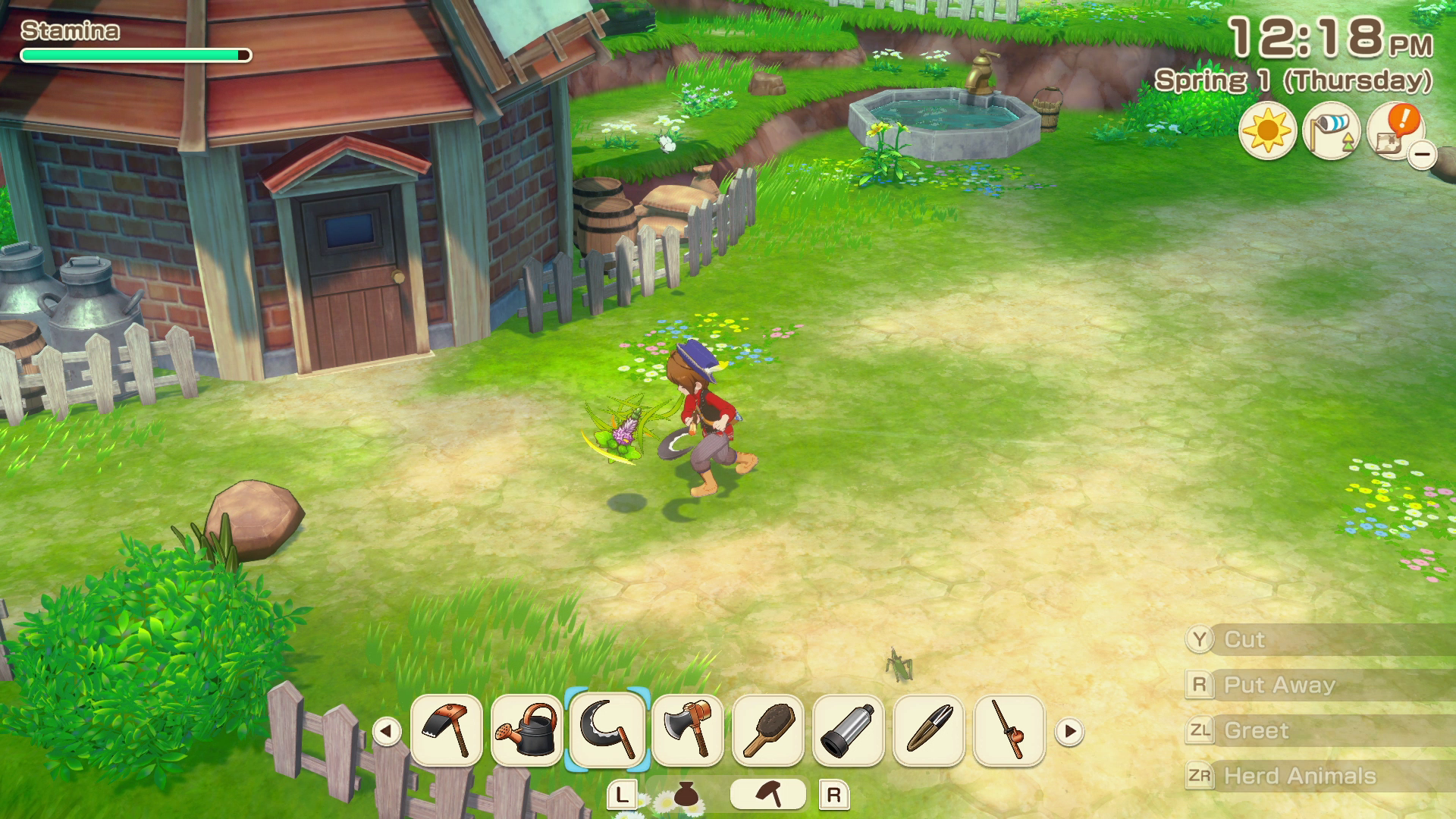 Everything takes Stamina in Story of Seasons Grand Bazaar (Image via XSEED Games)