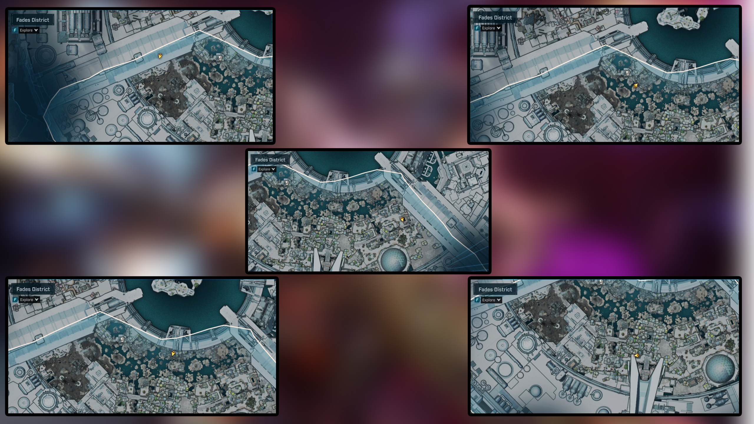 Fades District all 5 burrito locations in Borderlands 4 (Image via 2K)