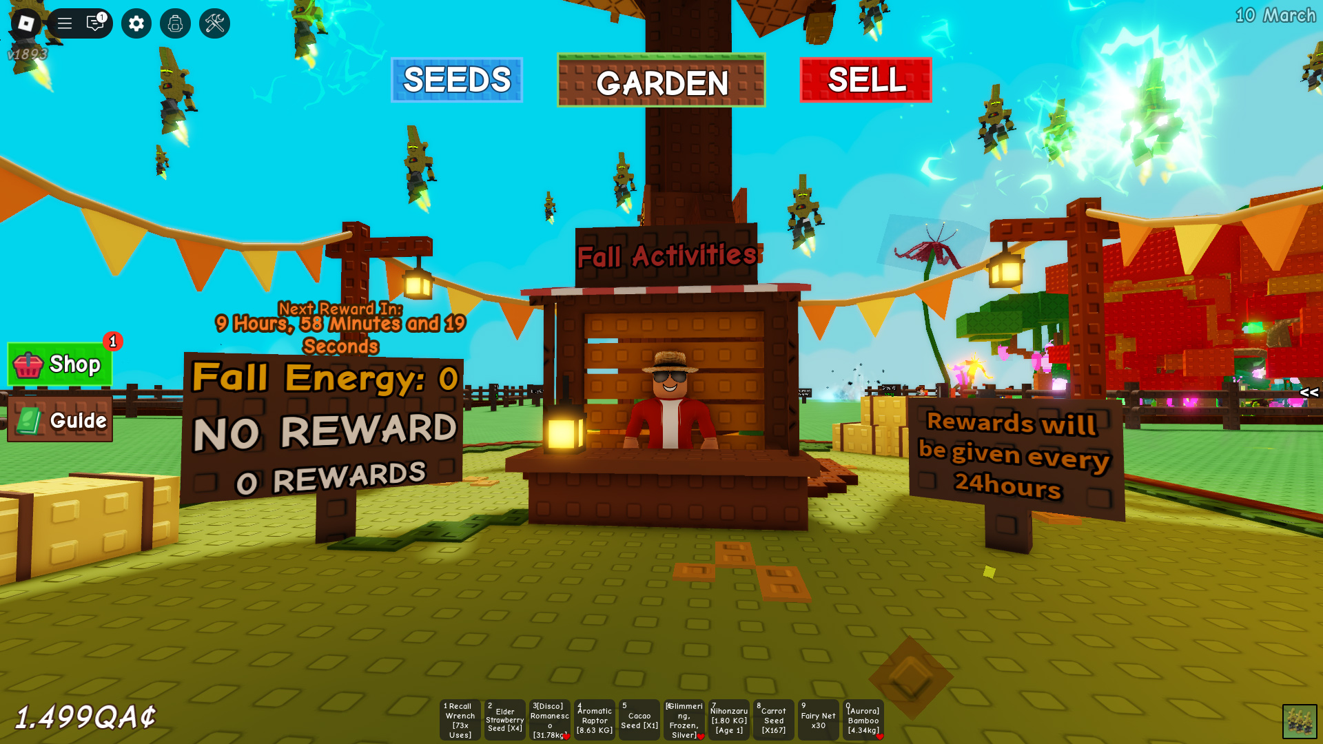 Fall Activities stall (Image via Roblox Corporation)