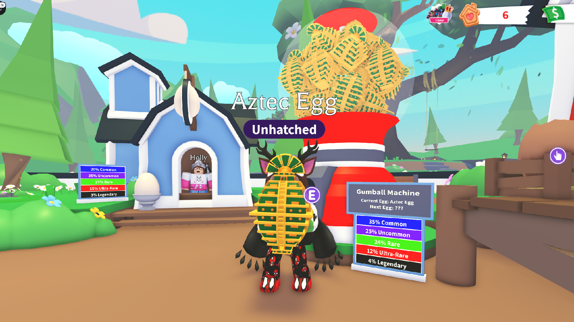 Get it from the Gumball Machine in the Nursery (Image via Roblox Corporation)