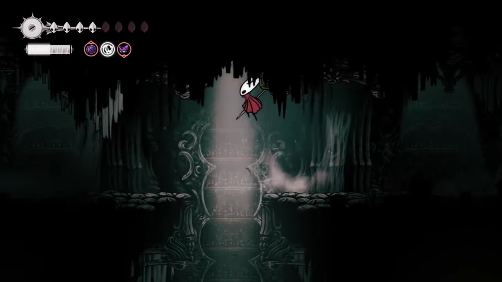 Go up to get the Surgeon's Key in Hollow Knight: Silksong (Image via Team Cherry @Th3L1ttl3ManYouTube)