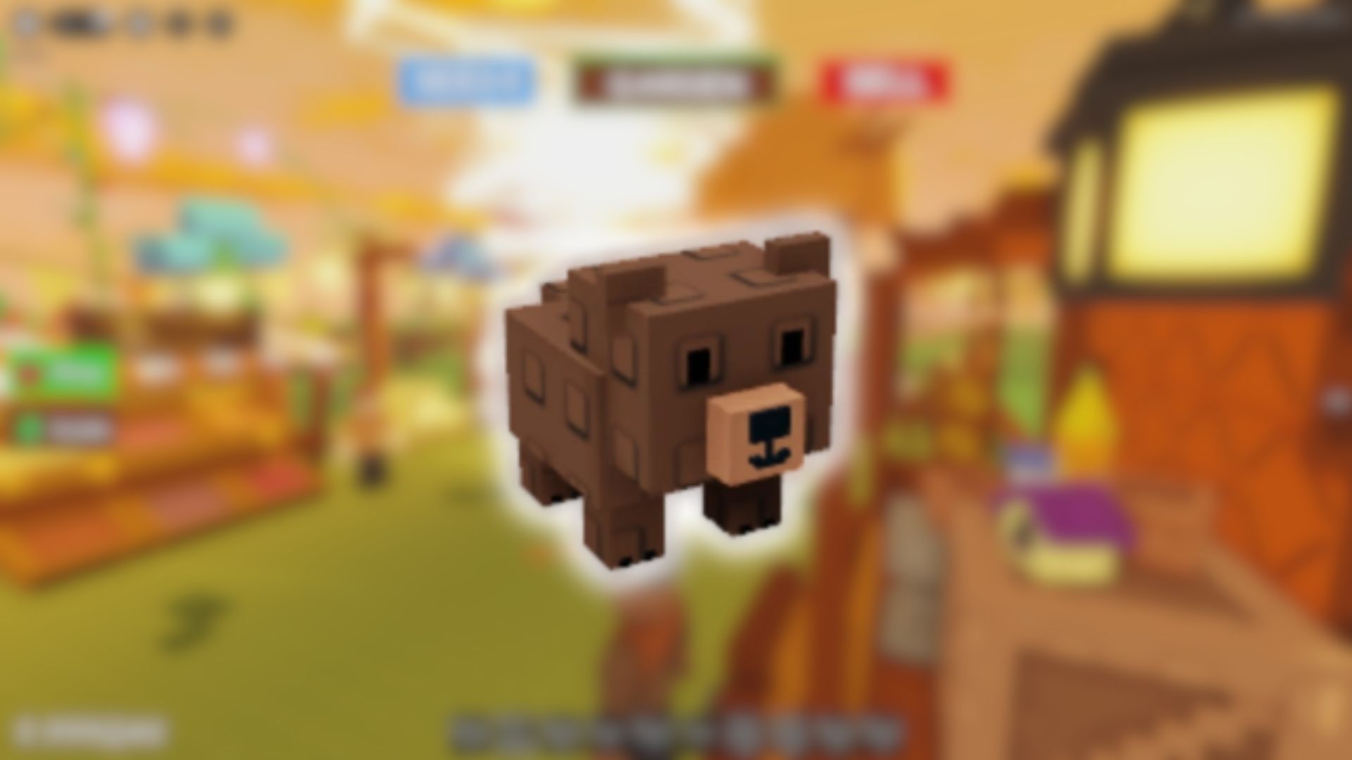 Grizzly Bear in Grow a Garden (Image via Roblox Corporation)