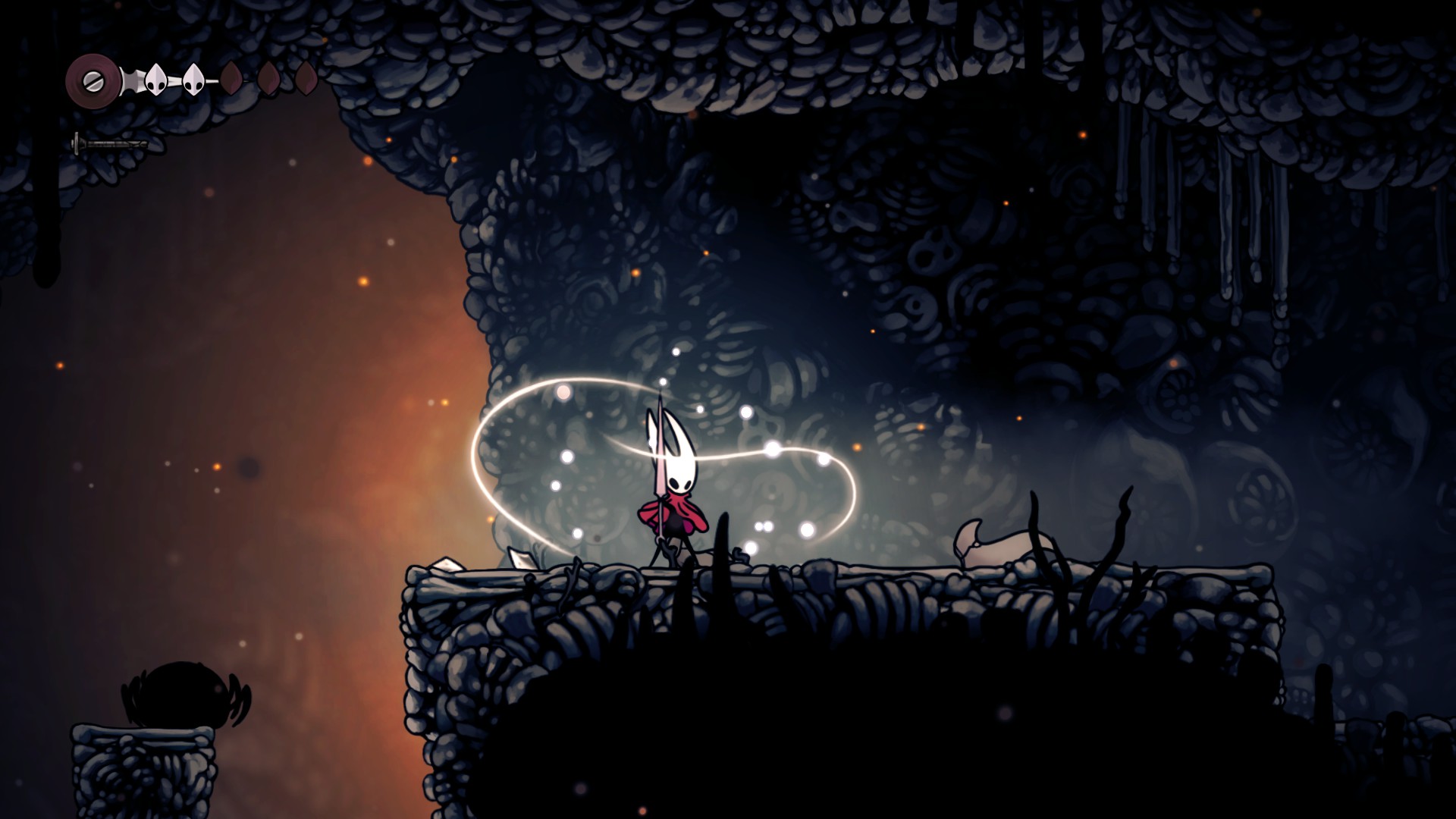 Healing is crucial in Hollow Knight Silksong (Image via Team Cherry)