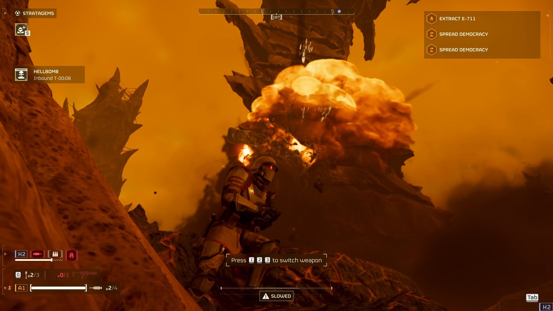 Ultimatum explosion on the Hive Lord