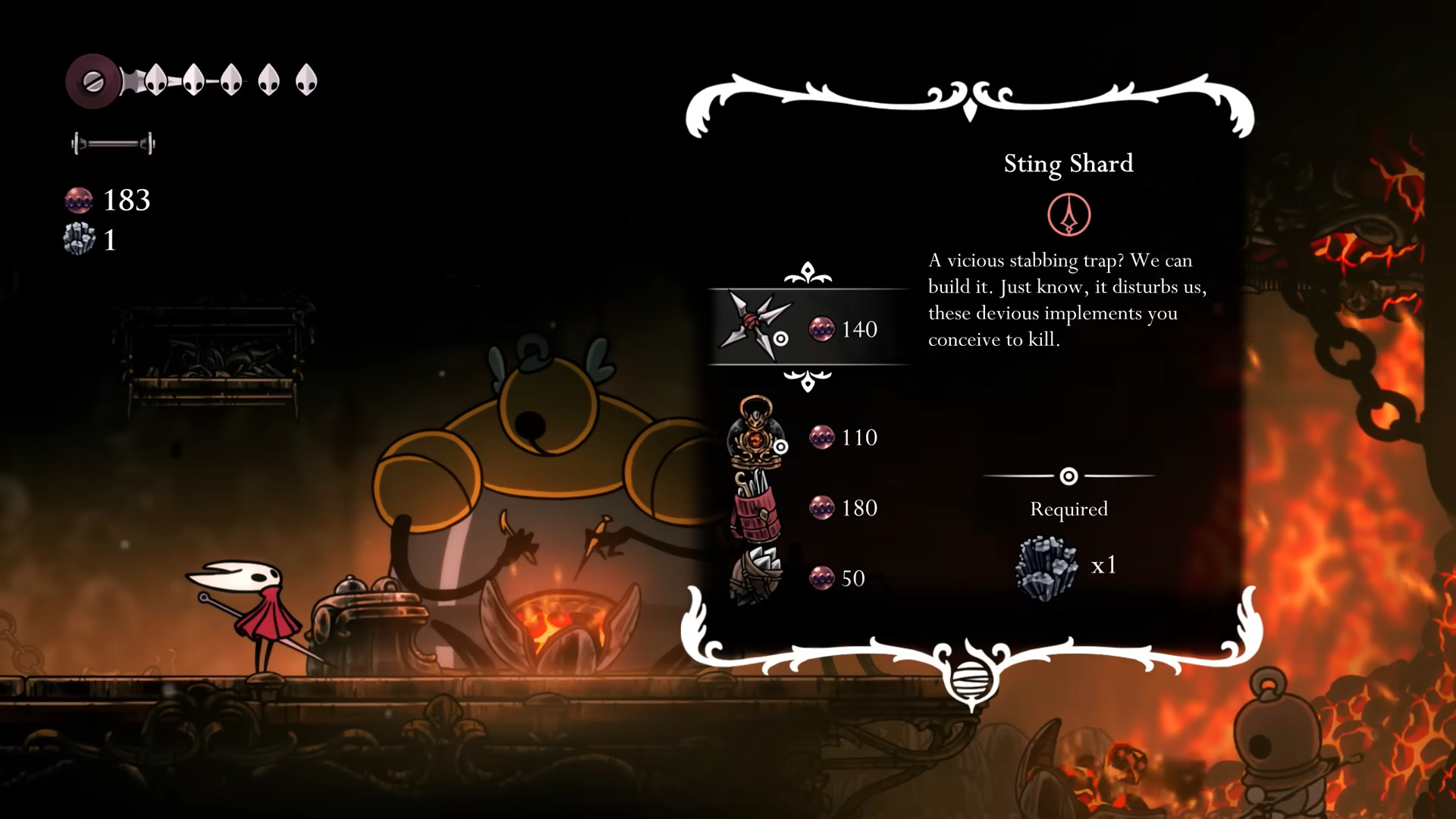 Buy helpful Tools (Image via Team Cherry)
