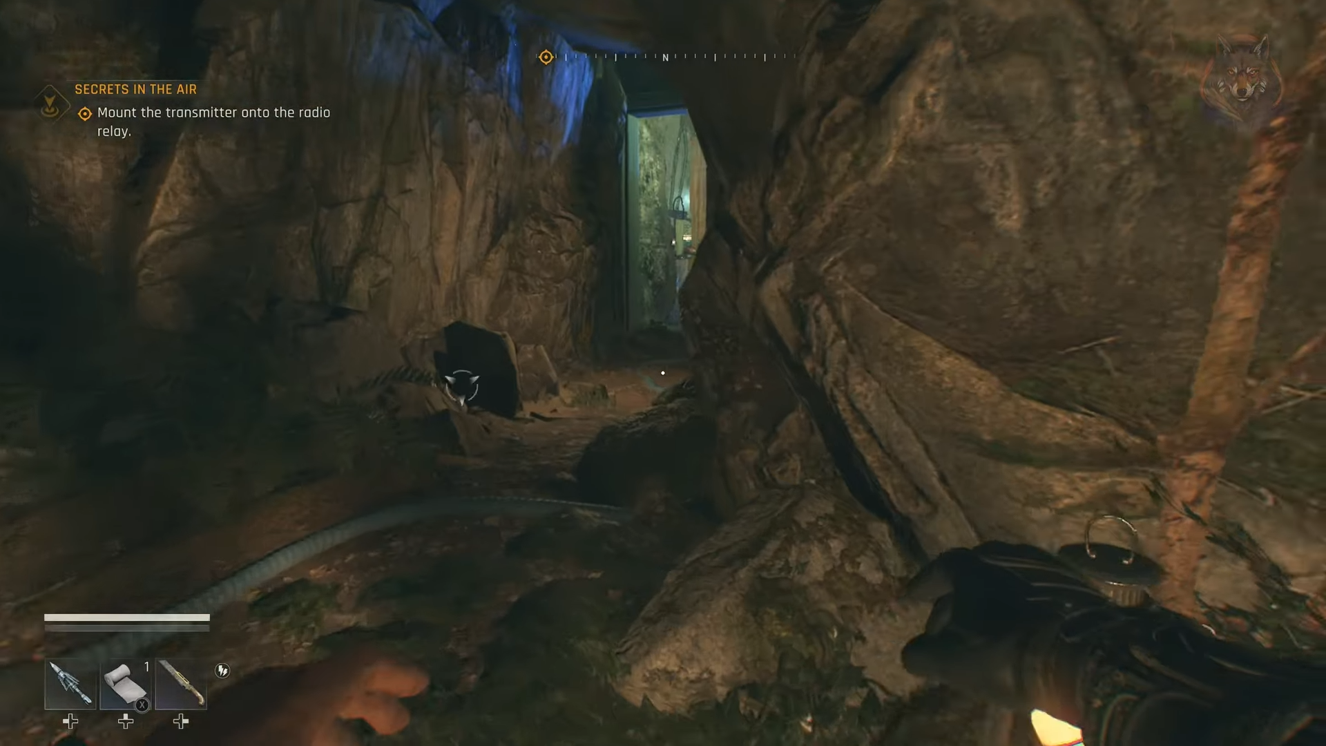 Follow the wire once inside the cave. (Source: Techland | LunarGaming/YouTube)