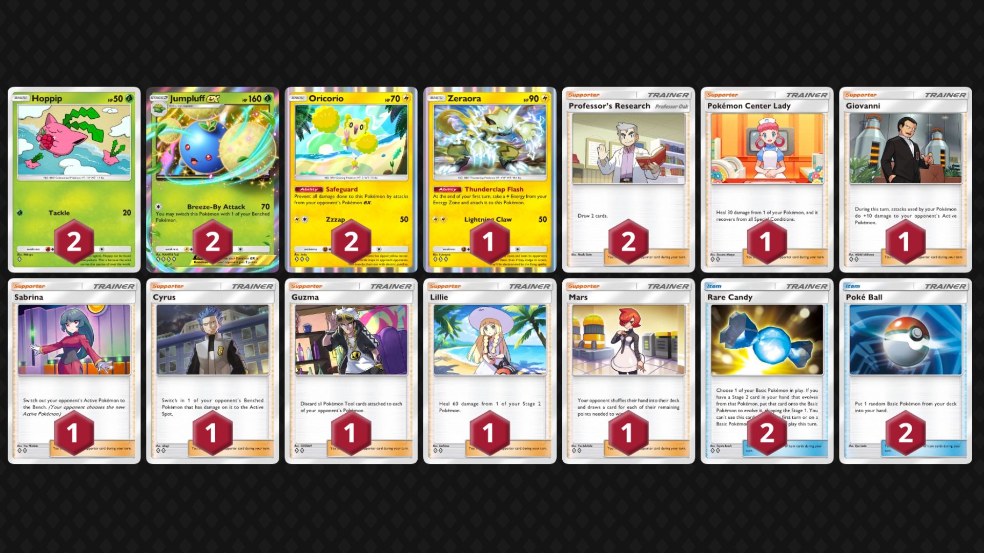 Jumpluff ex decklist (Image via TPC)