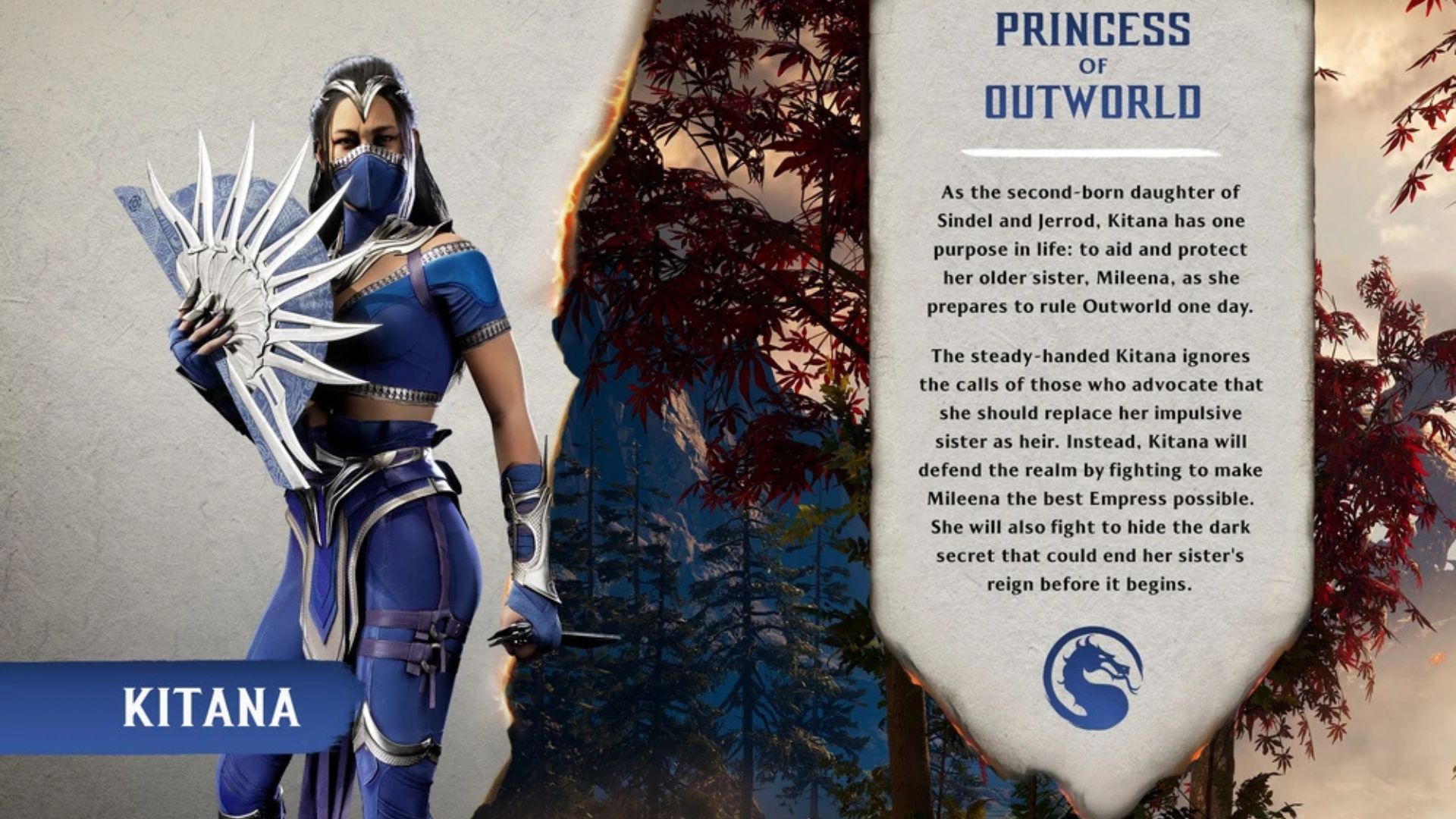 Kitana in MK 1 (Image via Netherrealm Studios)
