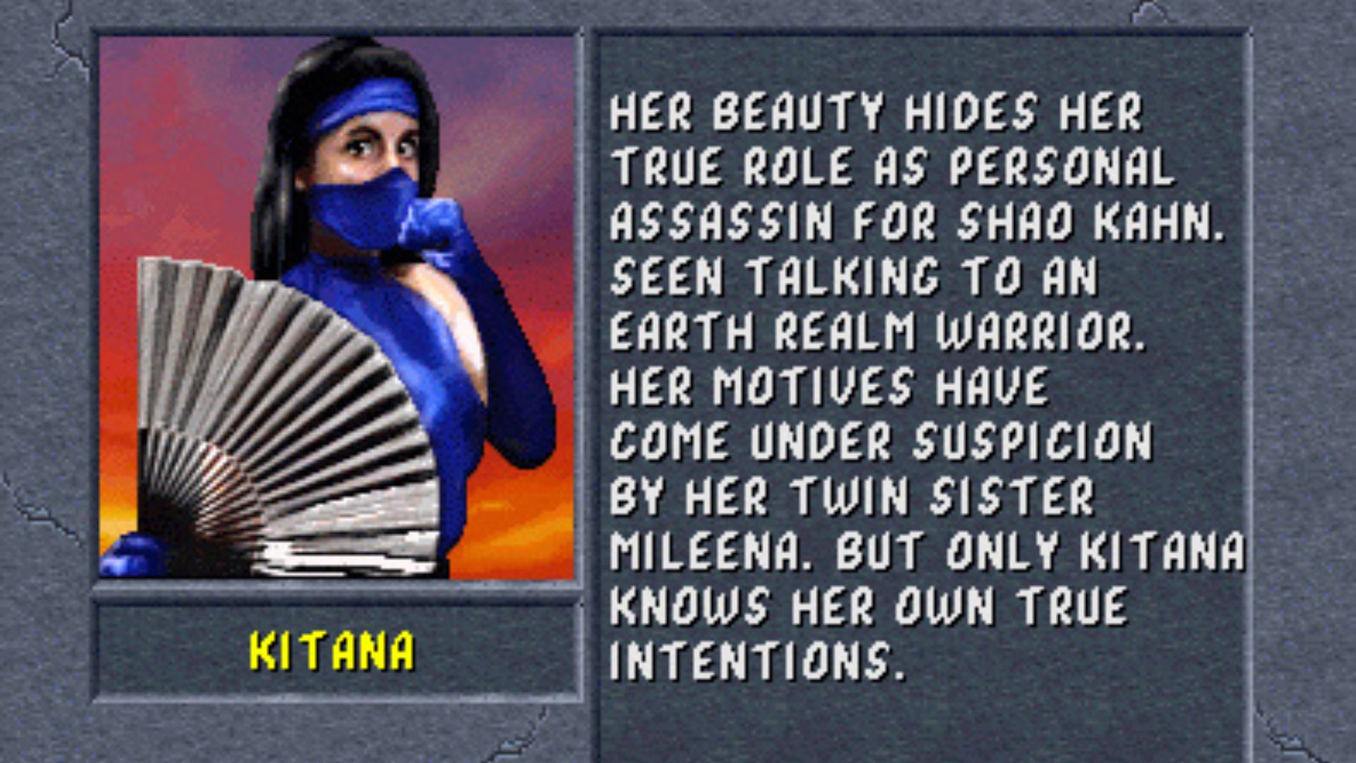 Her debut in MK II (Image via Midway Games and NetherRealm Studios)
