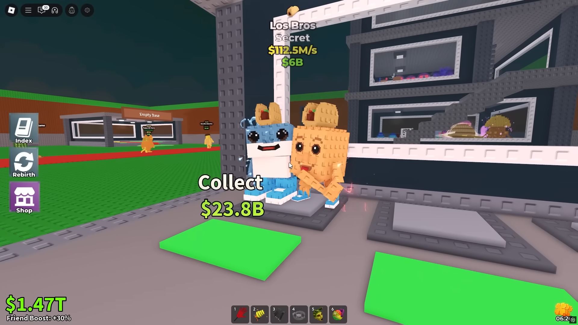 Los Bros in Steal a Brainrot (Image via Roblox Corporation)