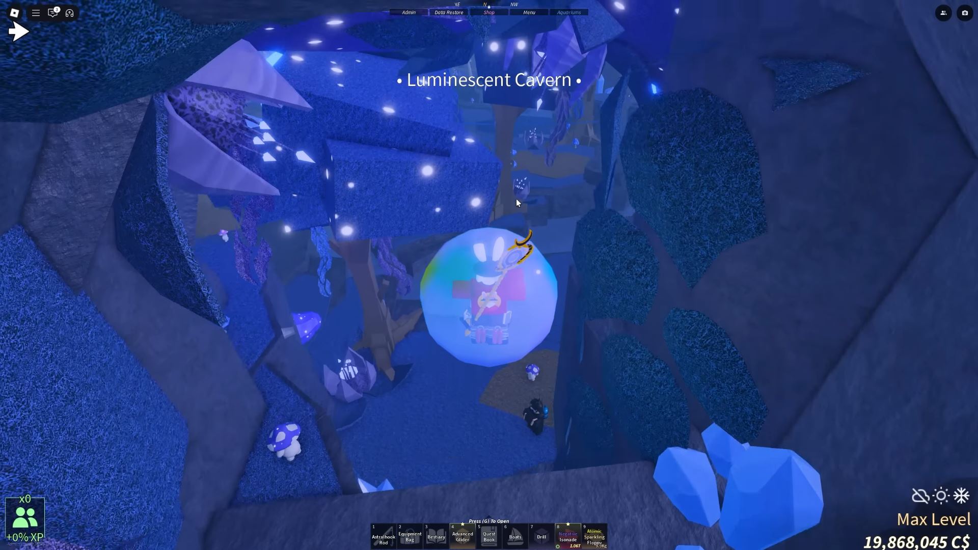 Luminescent Cavern (Image via Roblox Corporation)