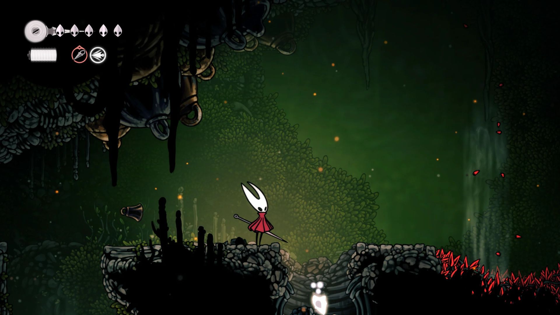 Mask Shard 6 in Far Fields (Image via Team Cherry)