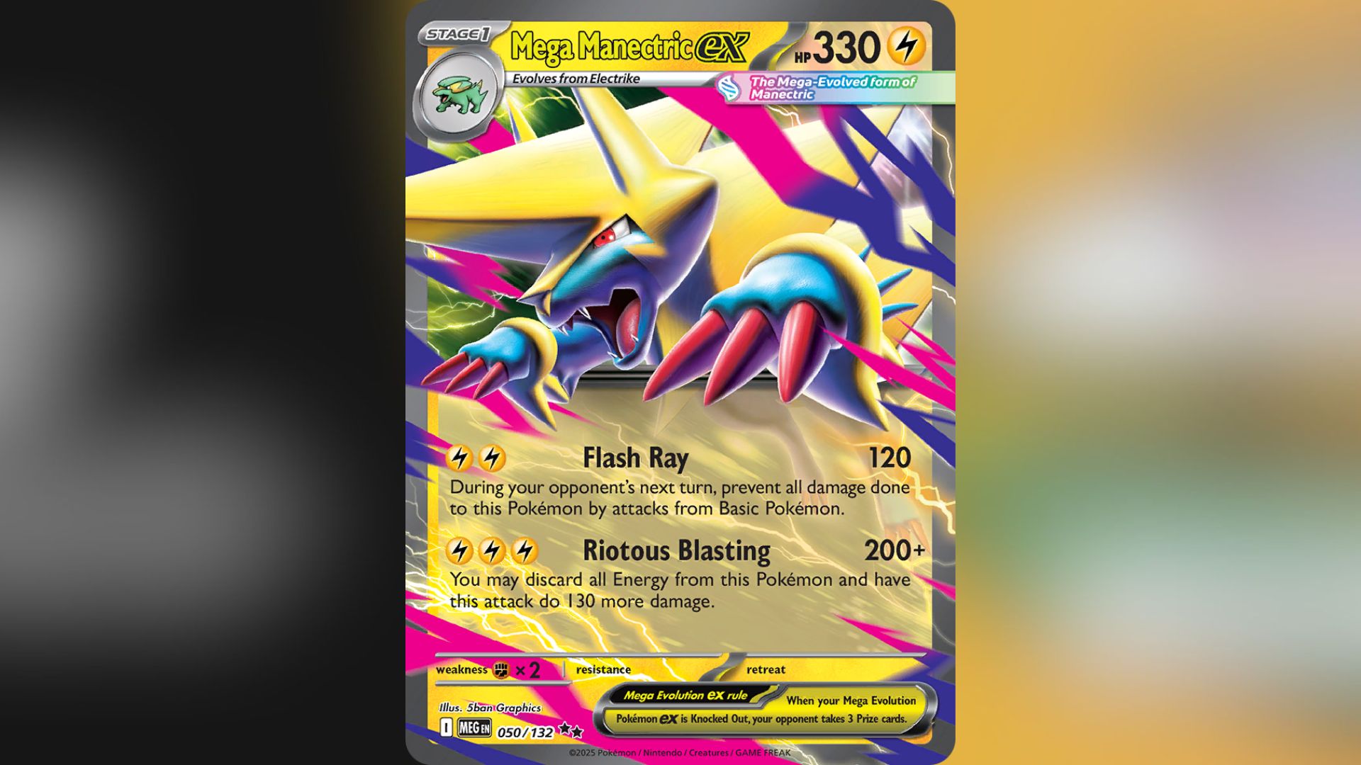 Mega Manectric ex (Image via TPC)