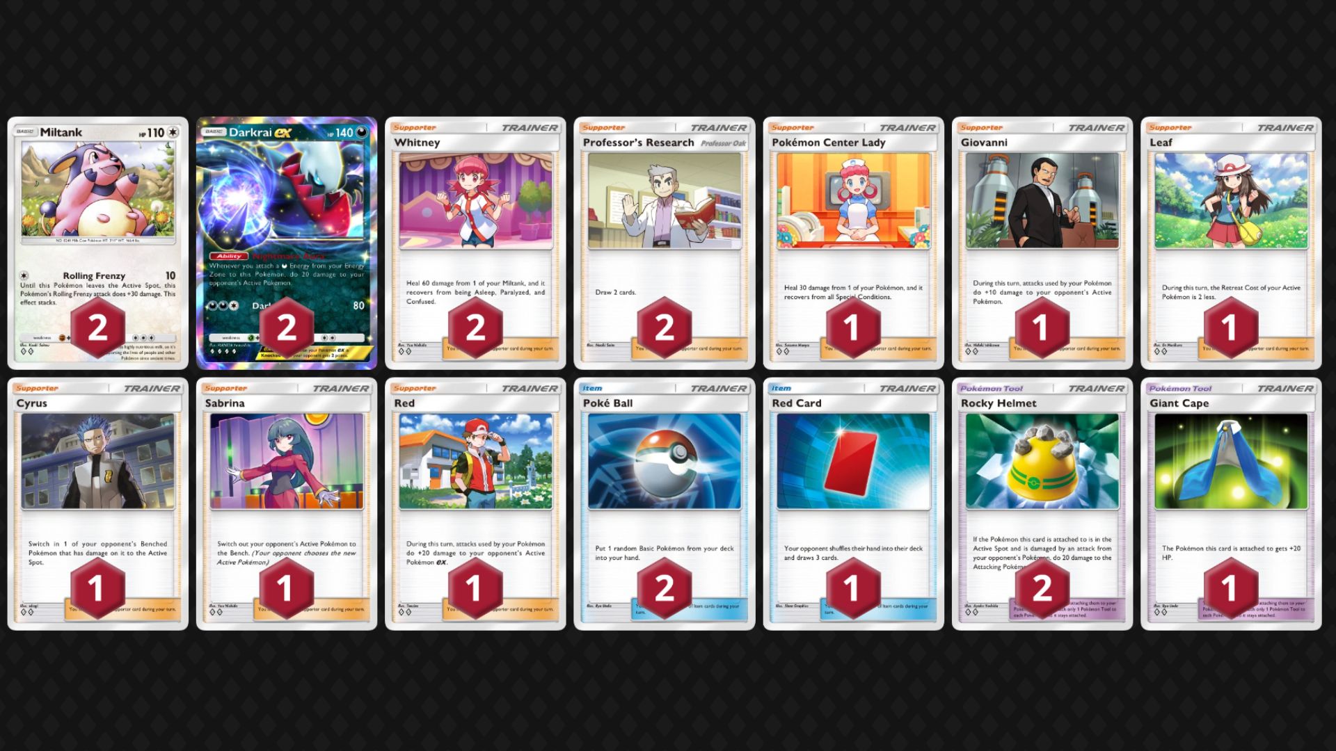 Miltank decklist (Image via TPC)