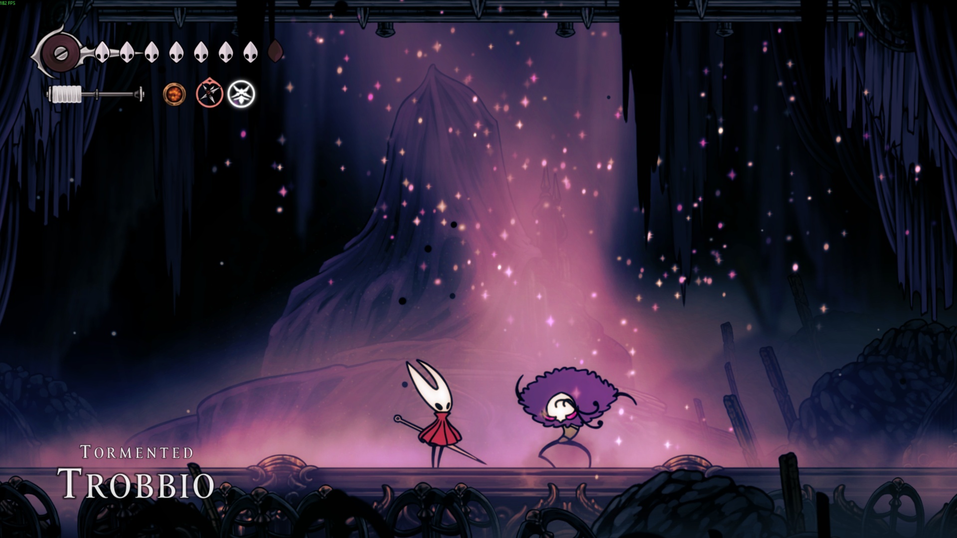 Defeat Tormented Trobbio in Hollow Knight Silksong (Image via Team Cherry | Deltia's Gaming)